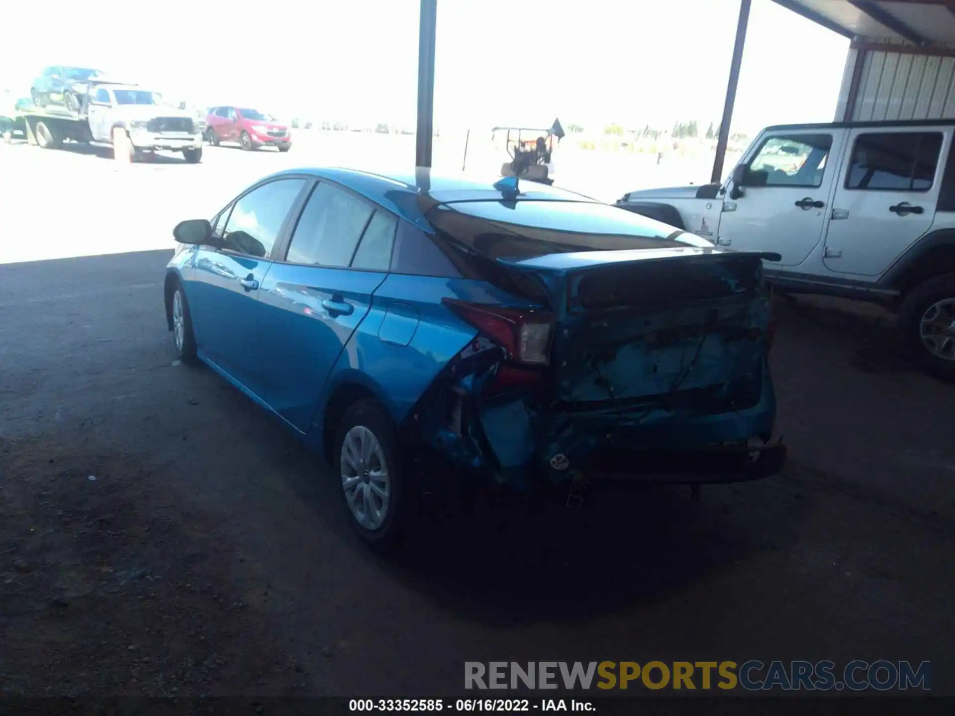 3 Photograph of a damaged car JTDKARFUXK3084902 TOYOTA PRIUS 2019