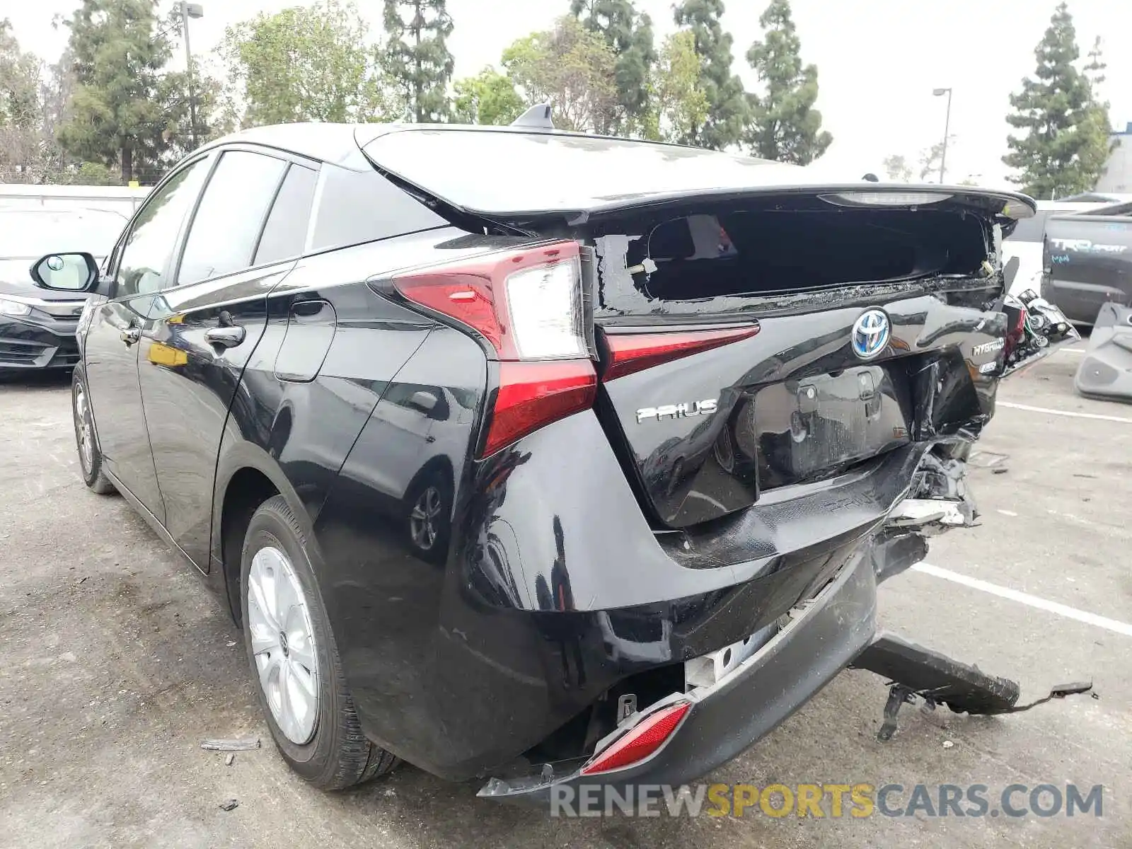 3 Photograph of a damaged car JTDKARFUXK3085466 TOYOTA PRIUS 2019