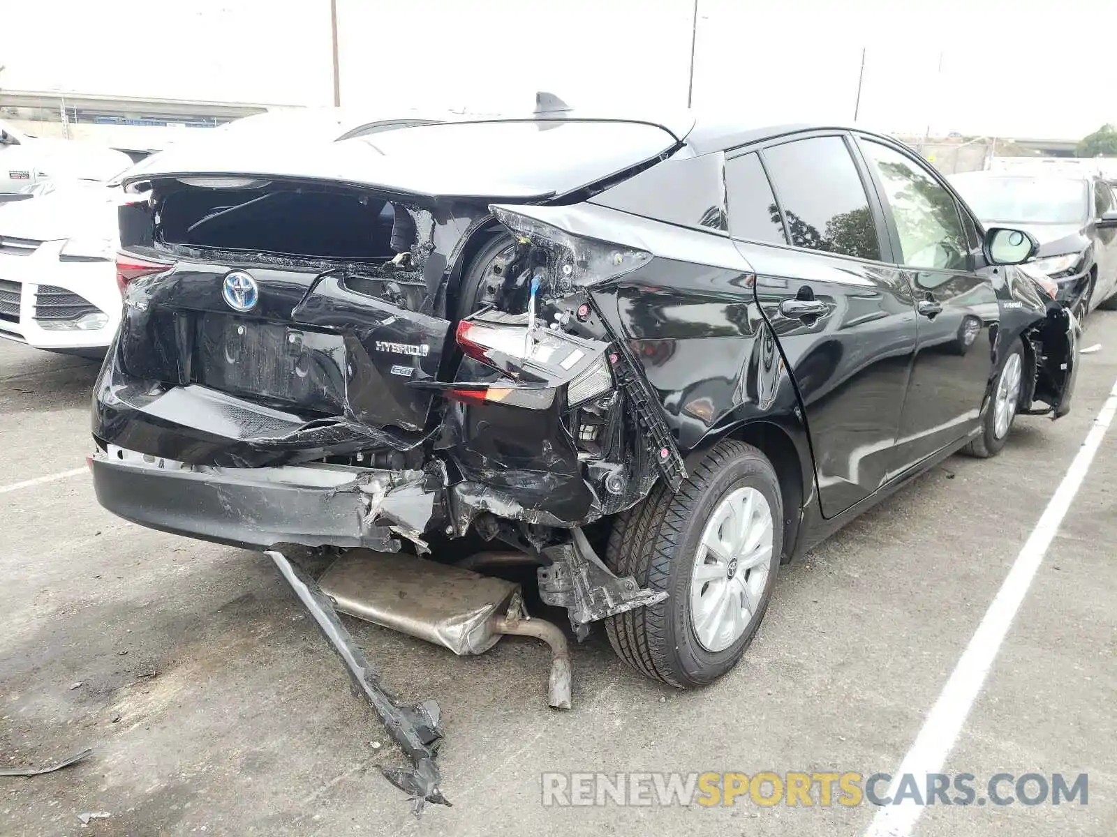 4 Photograph of a damaged car JTDKARFUXK3085466 TOYOTA PRIUS 2019