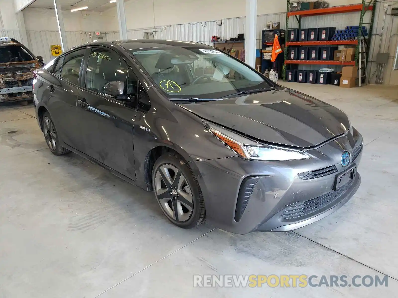 1 Photograph of a damaged car JTDKARFUXK3085886 TOYOTA PRIUS 2019