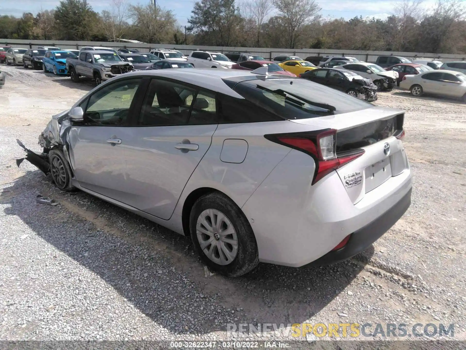 3 Photograph of a damaged car JTDKARFUXK3086147 TOYOTA PRIUS 2019