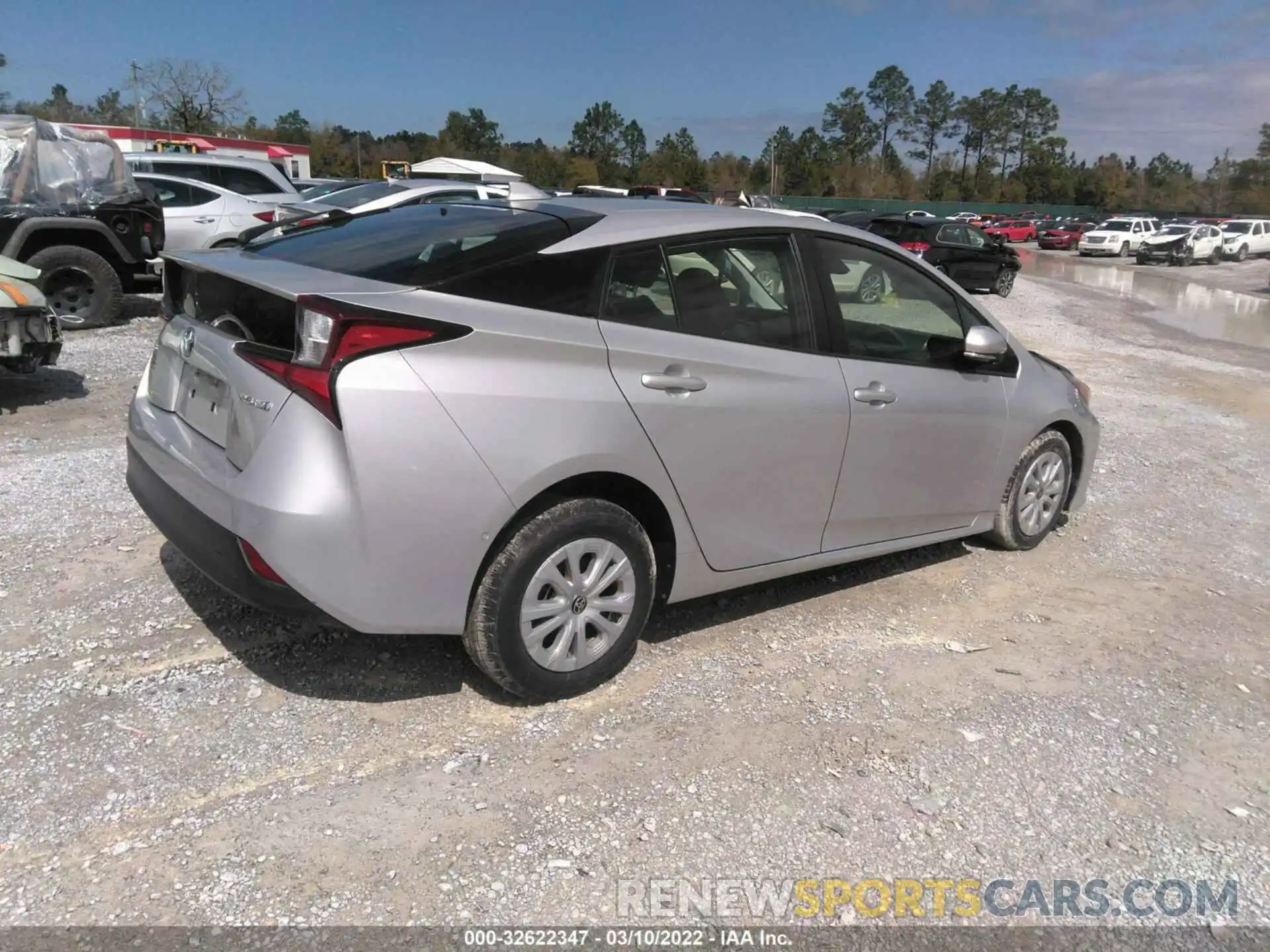 4 Photograph of a damaged car JTDKARFUXK3086147 TOYOTA PRIUS 2019