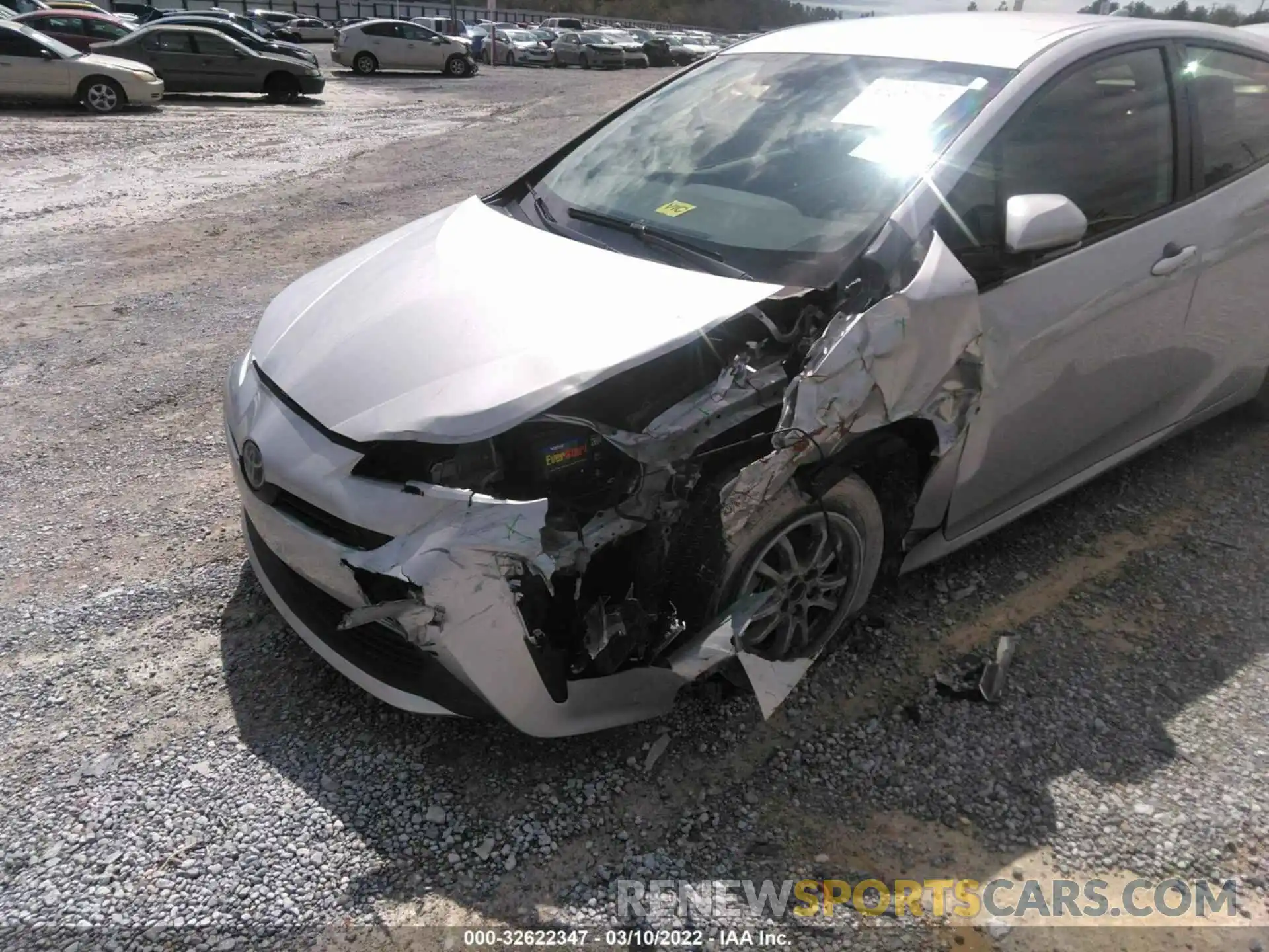 6 Photograph of a damaged car JTDKARFUXK3086147 TOYOTA PRIUS 2019