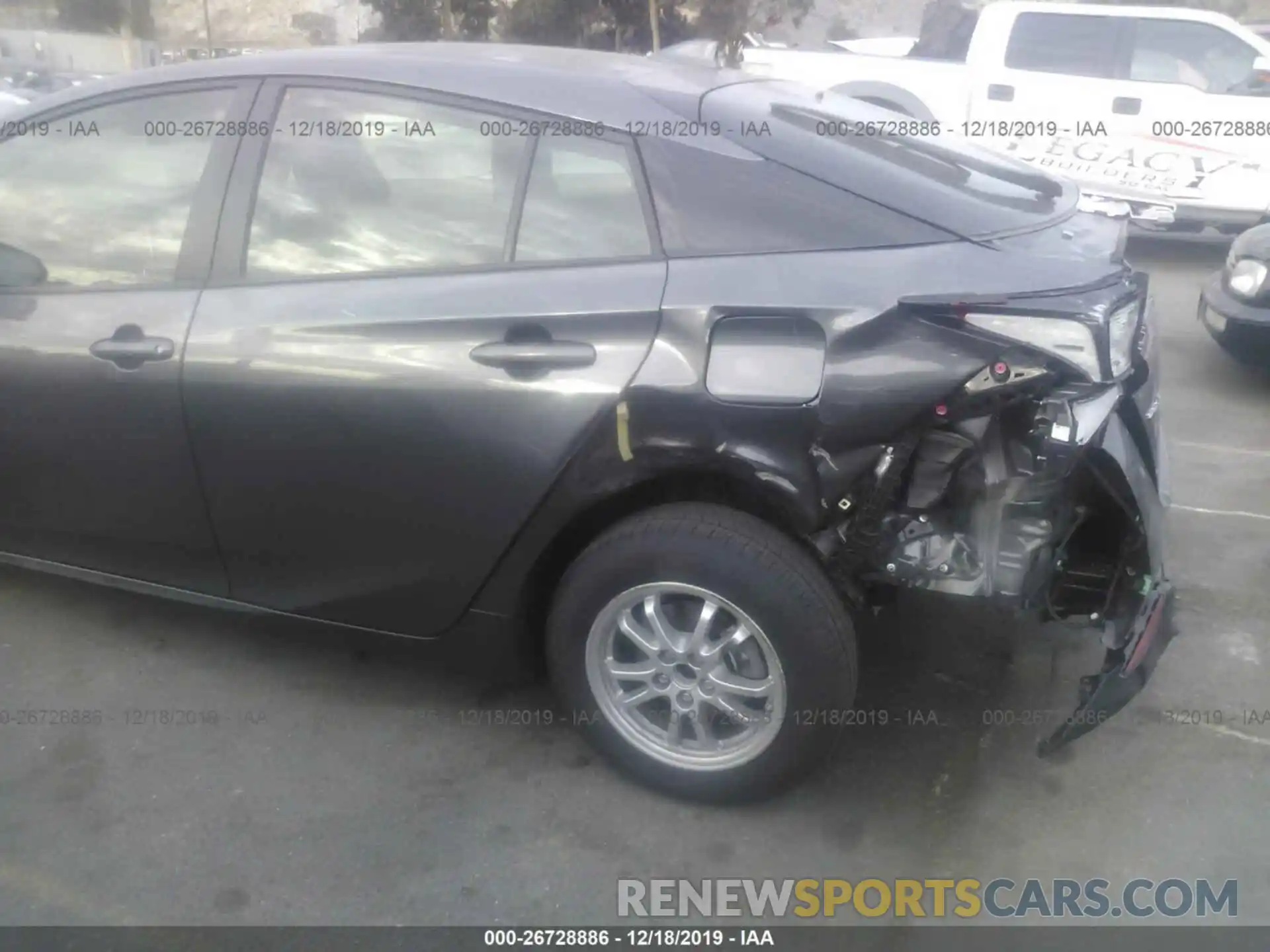 6 Photograph of a damaged car JTDKARFUXK3087072 TOYOTA PRIUS 2019