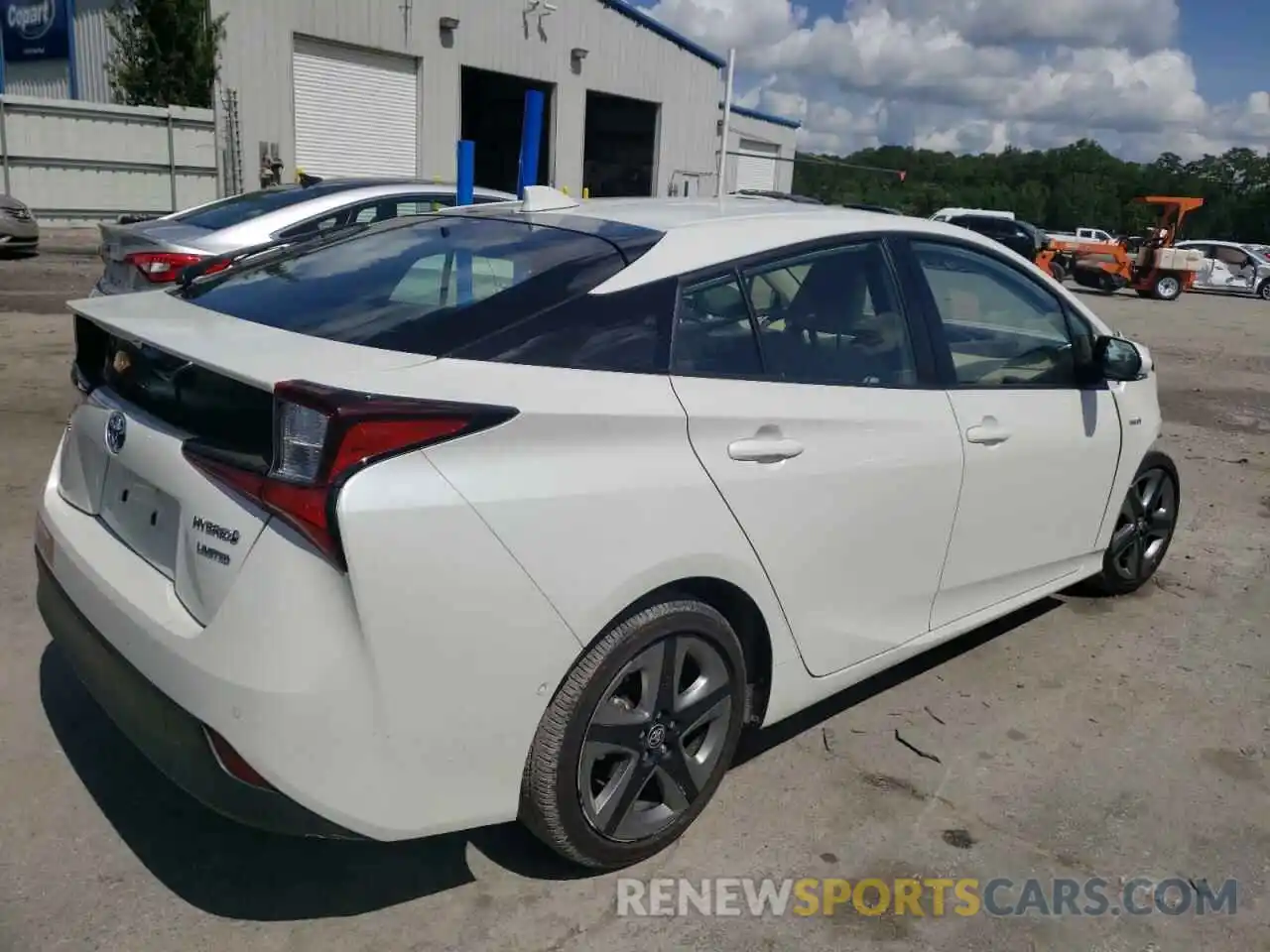 4 Photograph of a damaged car JTDKARFUXK3087640 TOYOTA PRIUS 2019