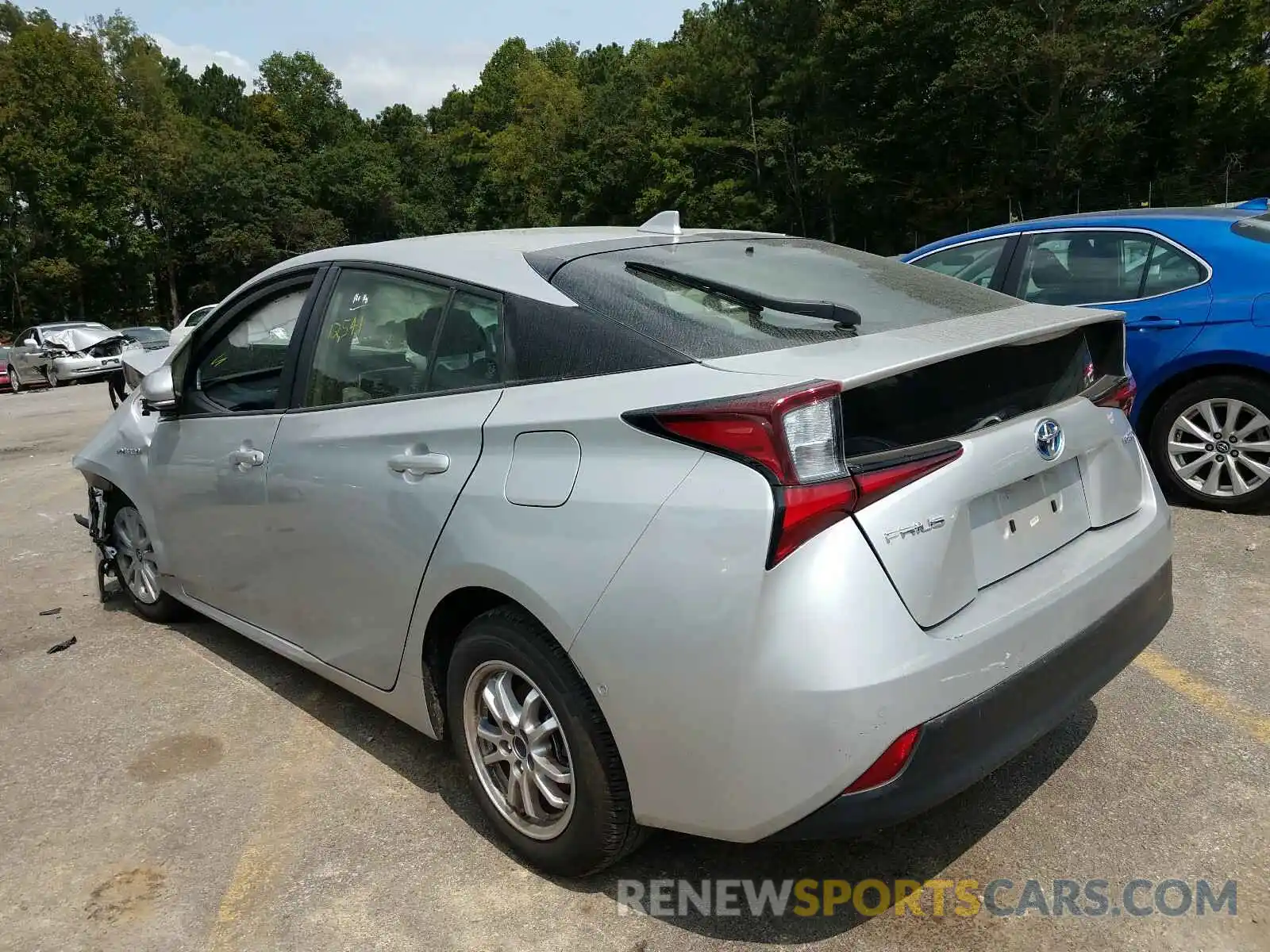 3 Photograph of a damaged car JTDKARFUXK3088030 TOYOTA PRIUS 2019