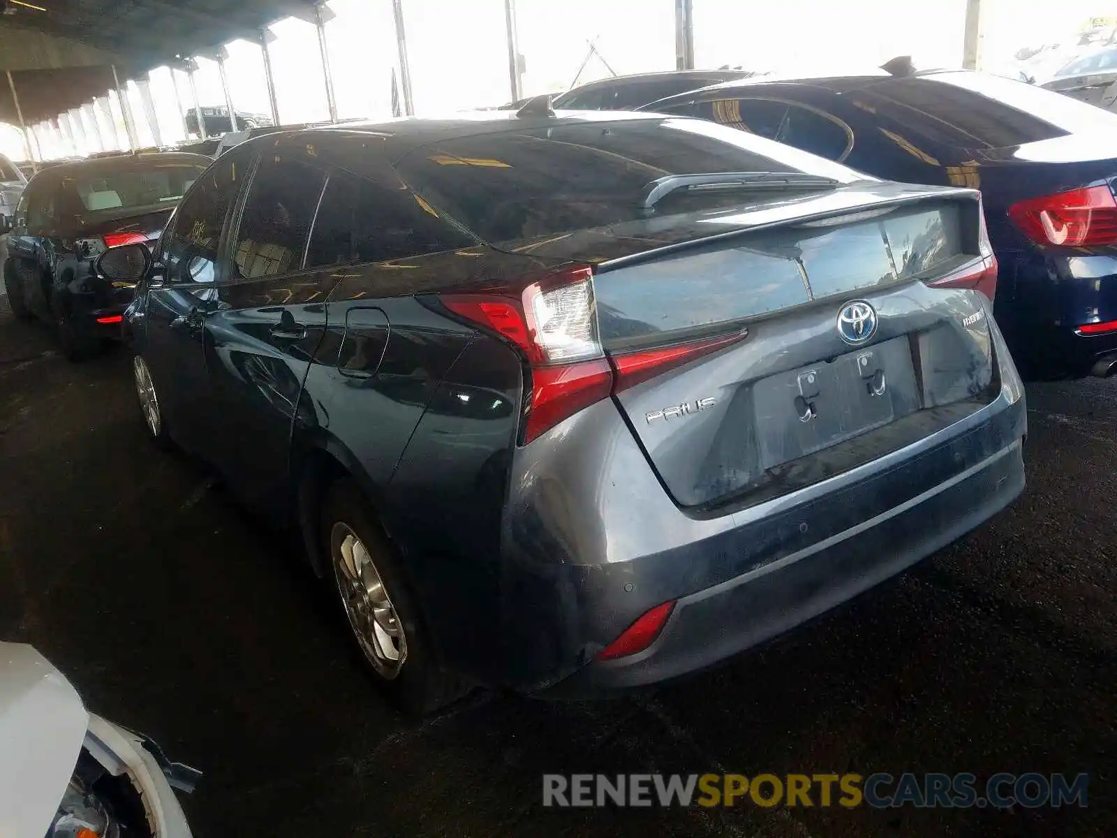 3 Photograph of a damaged car JTDKARFUXK3088285 TOYOTA PRIUS 2019