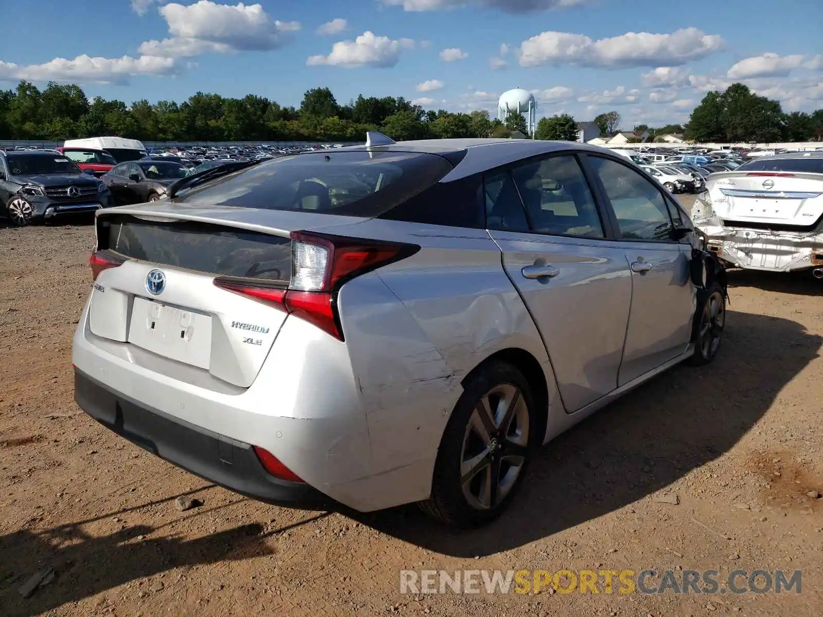 4 Photograph of a damaged car JTDKARFUXK3091123 TOYOTA PRIUS 2019