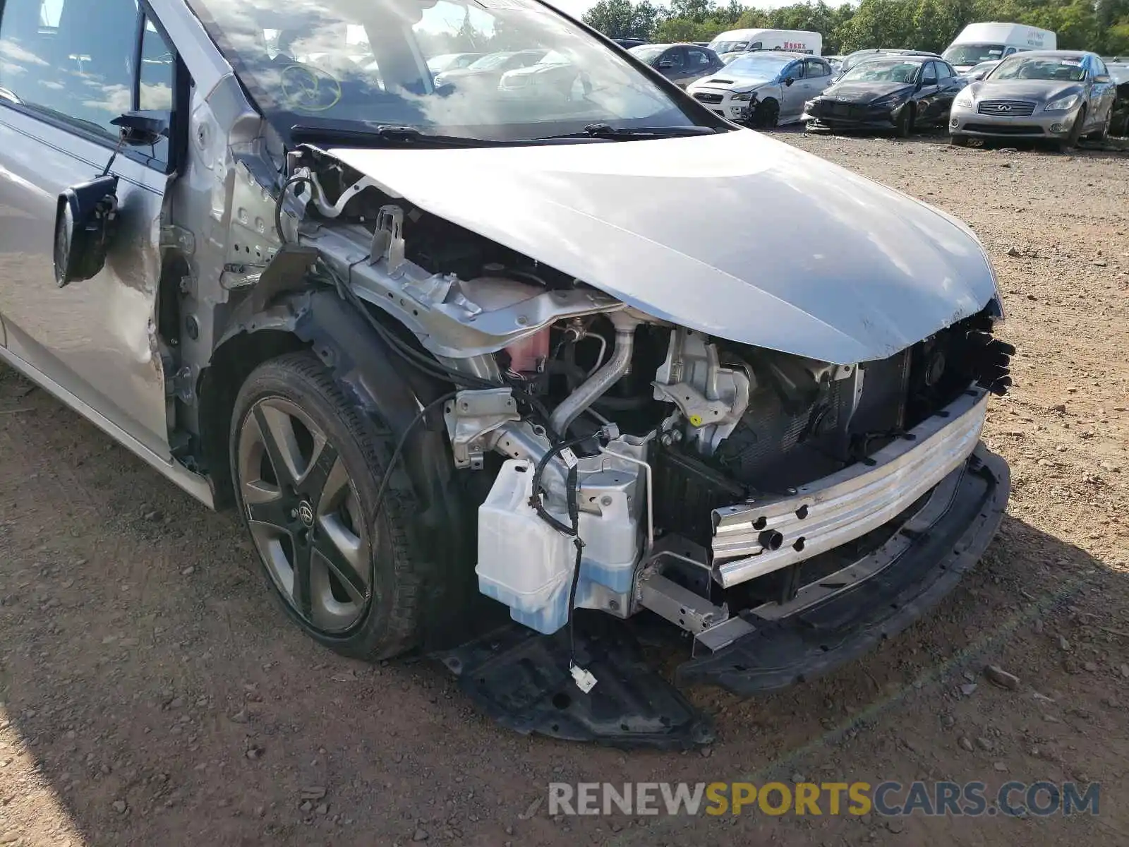 9 Photograph of a damaged car JTDKARFUXK3091123 TOYOTA PRIUS 2019