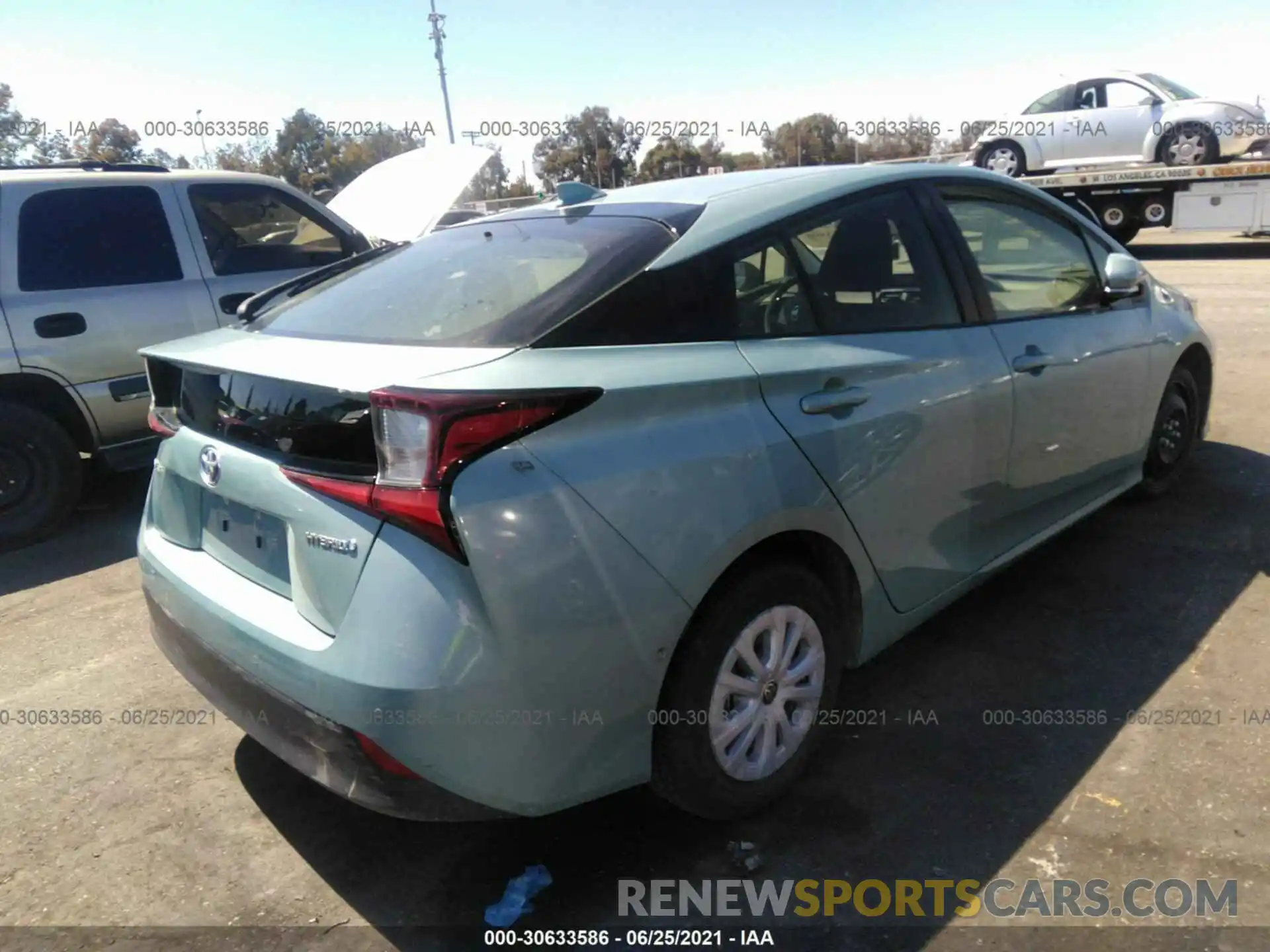 4 Photograph of a damaged car JTDKARFUXK3093972 TOYOTA PRIUS 2019