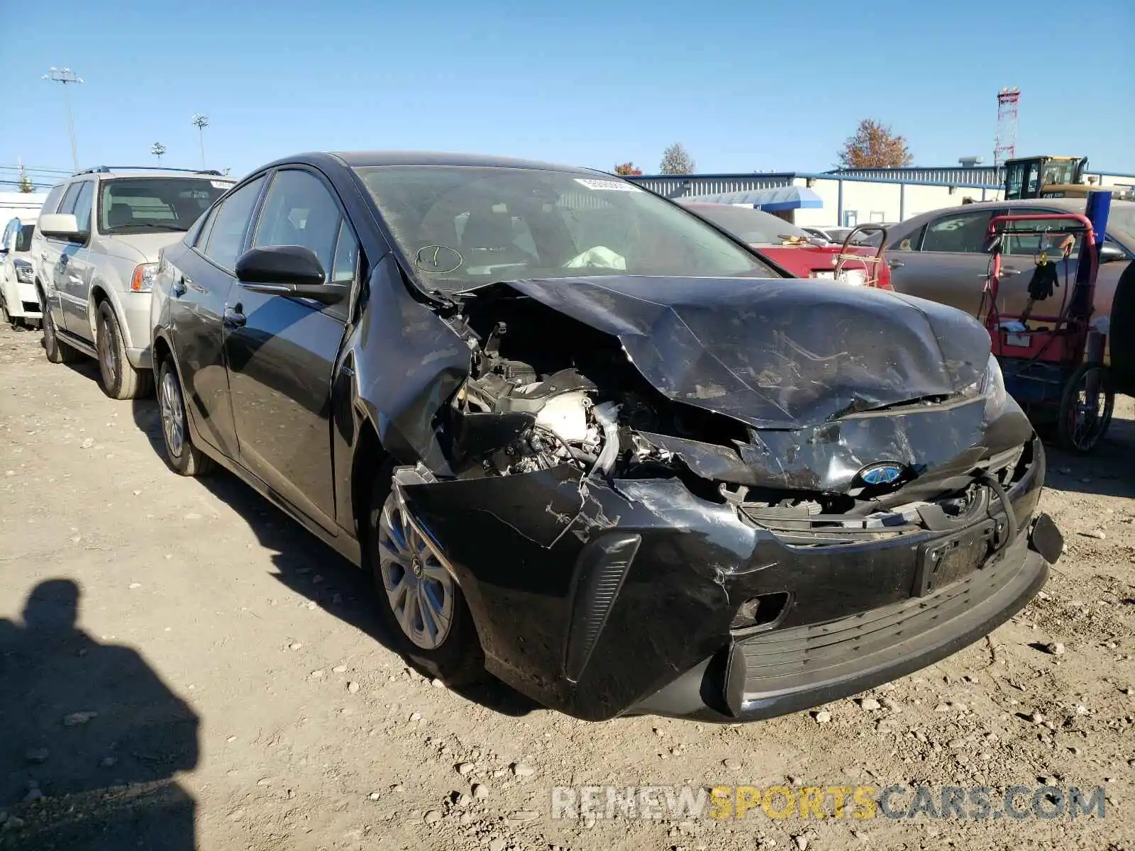 1 Photograph of a damaged car JTDKARFUXK3094250 TOYOTA PRIUS 2019