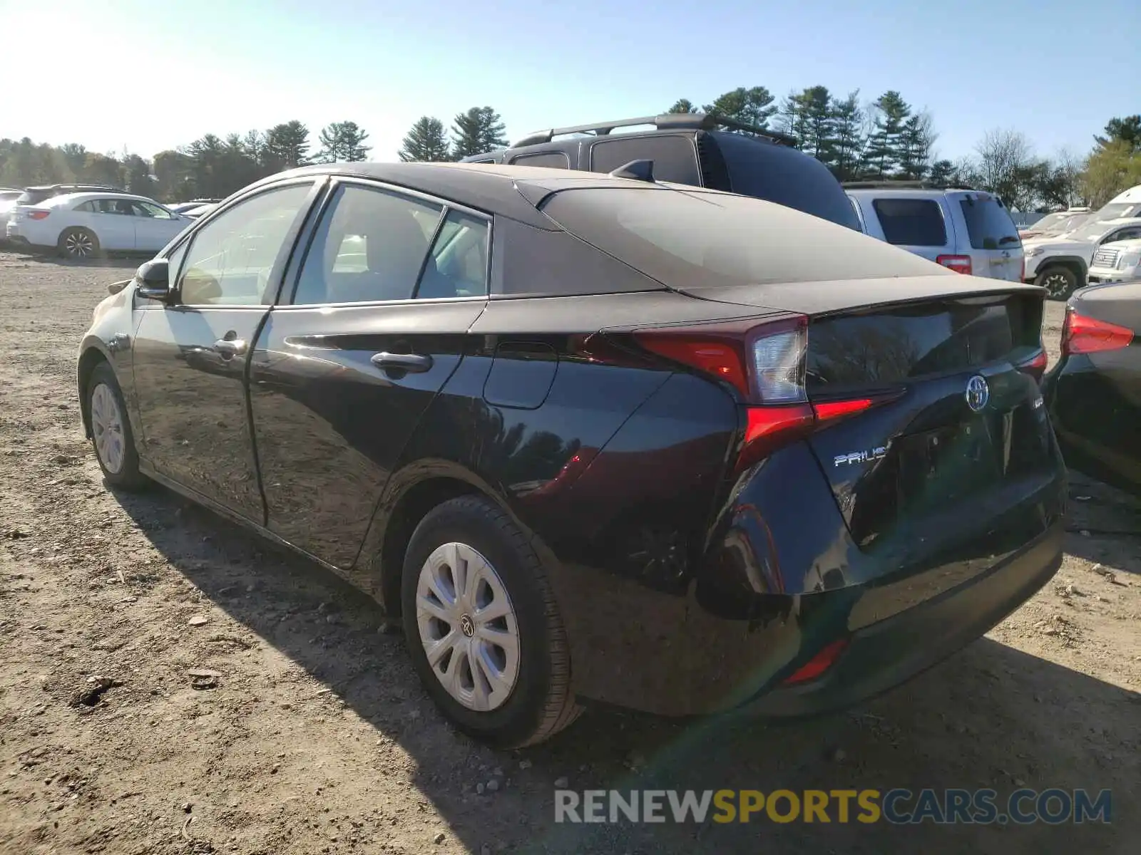 3 Photograph of a damaged car JTDKARFUXK3094250 TOYOTA PRIUS 2019