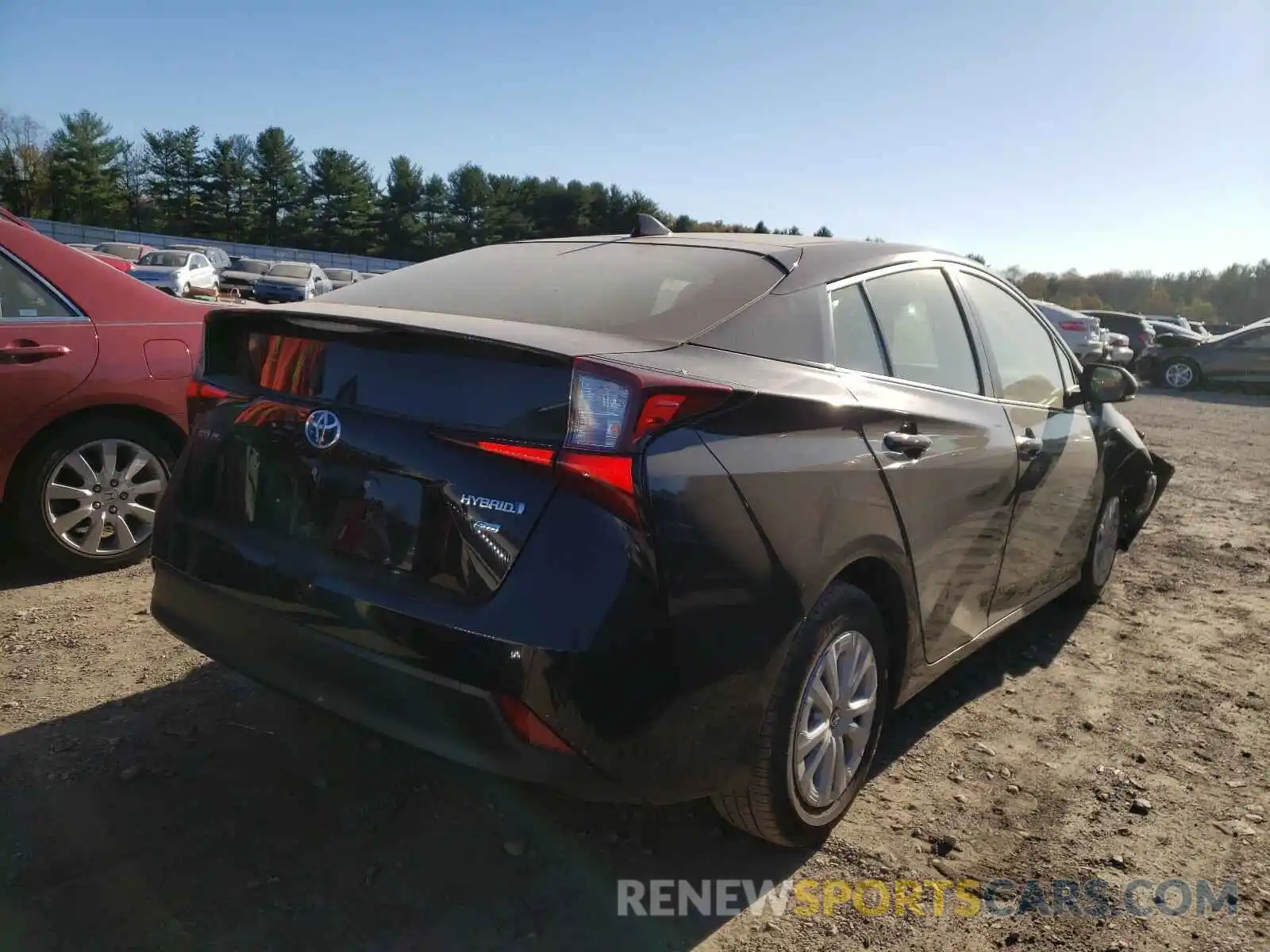 4 Photograph of a damaged car JTDKARFUXK3094250 TOYOTA PRIUS 2019