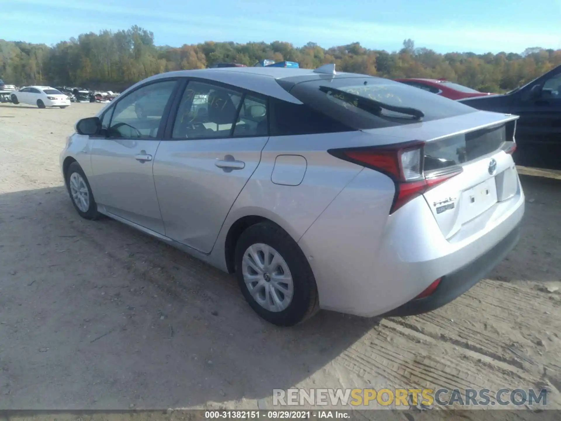 3 Photograph of a damaged car JTDKARFUXK3094460 TOYOTA PRIUS 2019