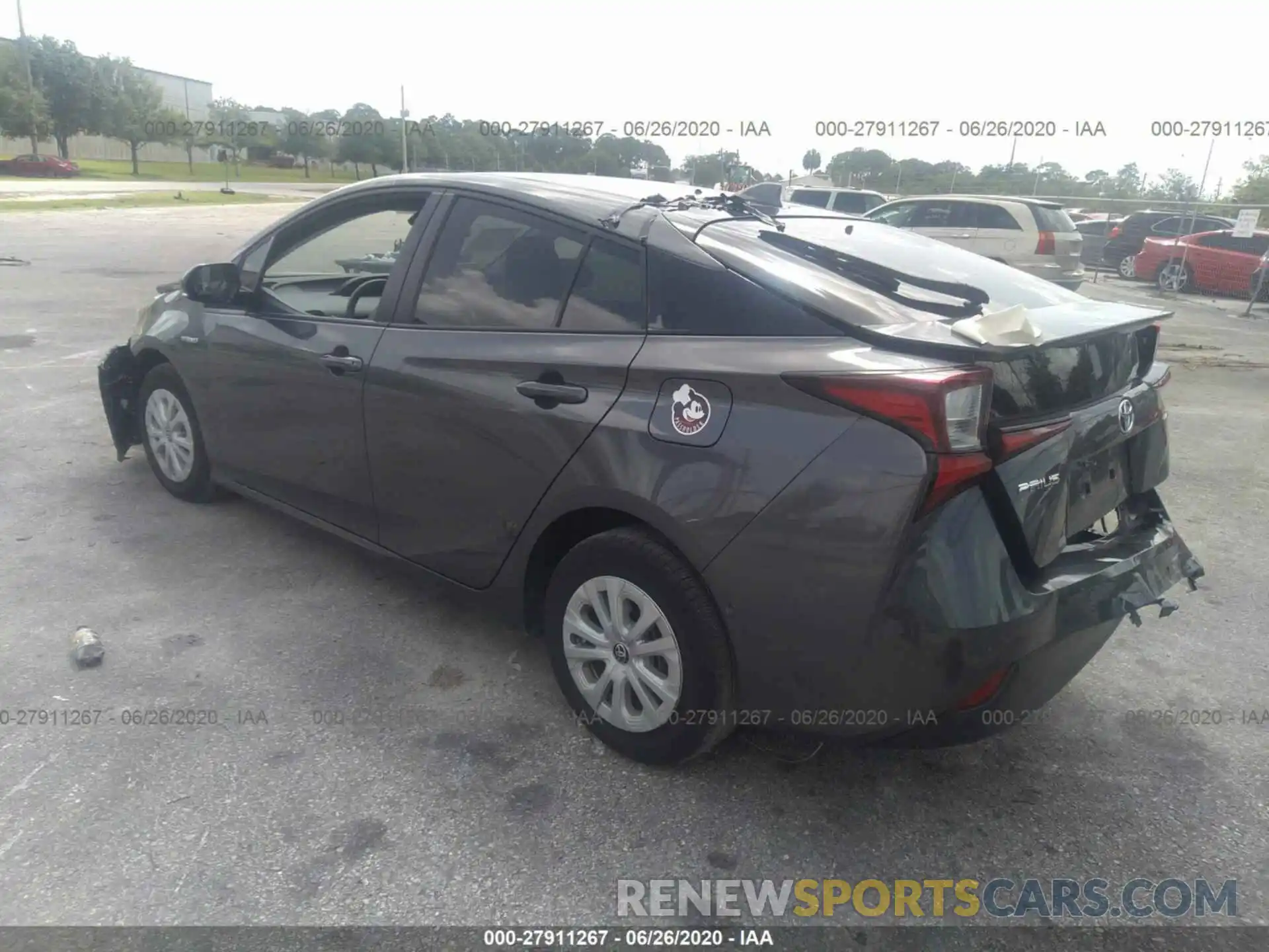 3 Photograph of a damaged car JTDKARFUXK3094801 TOYOTA PRIUS 2019