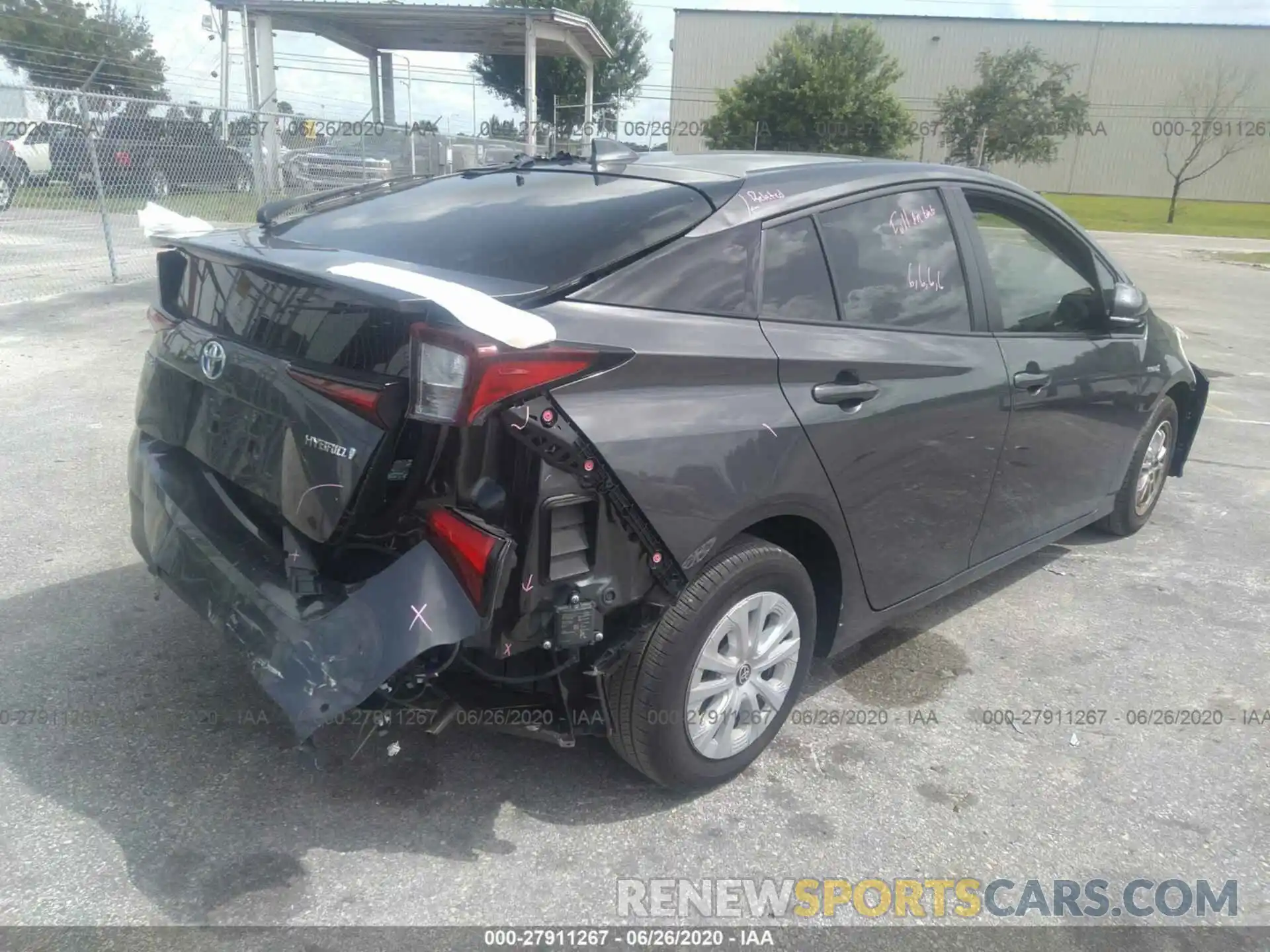 4 Photograph of a damaged car JTDKARFUXK3094801 TOYOTA PRIUS 2019