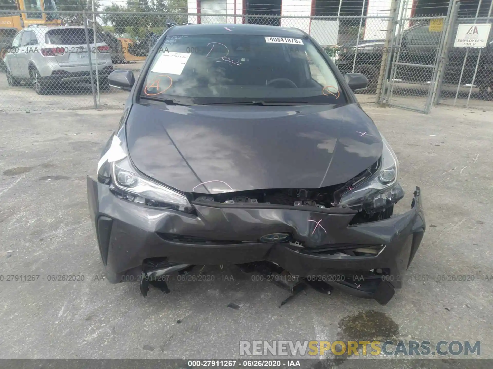 6 Photograph of a damaged car JTDKARFUXK3094801 TOYOTA PRIUS 2019