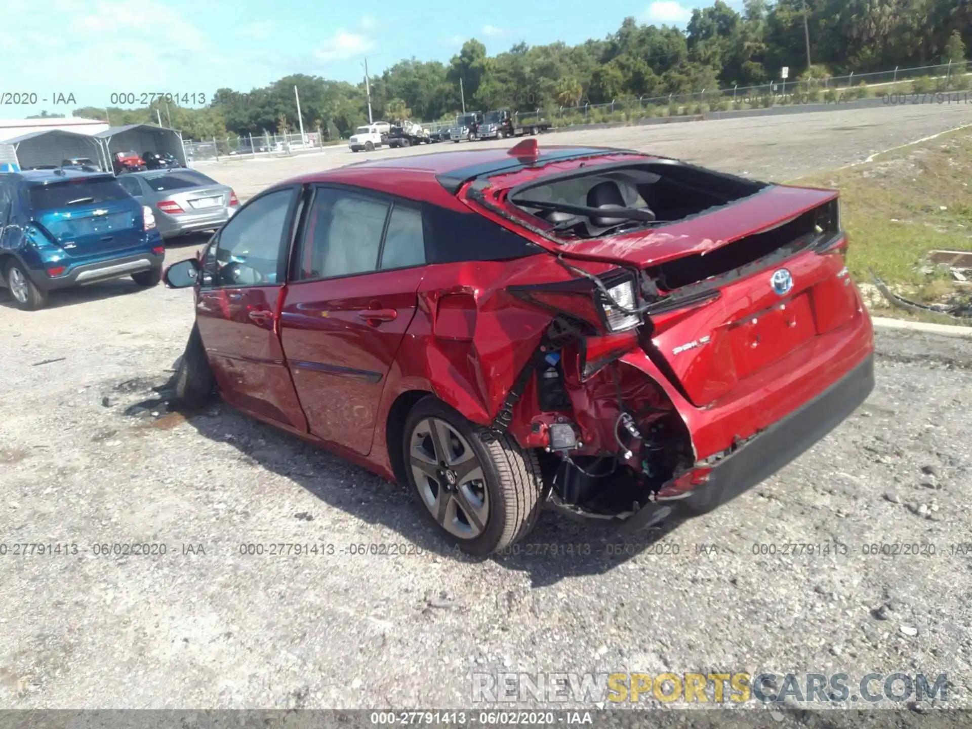 3 Photograph of a damaged car JTDKARFUXK3094992 TOYOTA PRIUS 2019