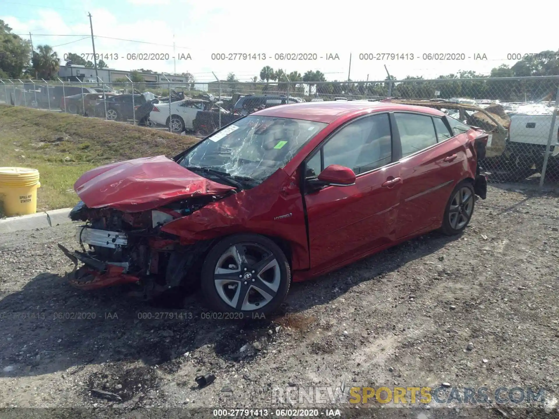 6 Photograph of a damaged car JTDKARFUXK3094992 TOYOTA PRIUS 2019