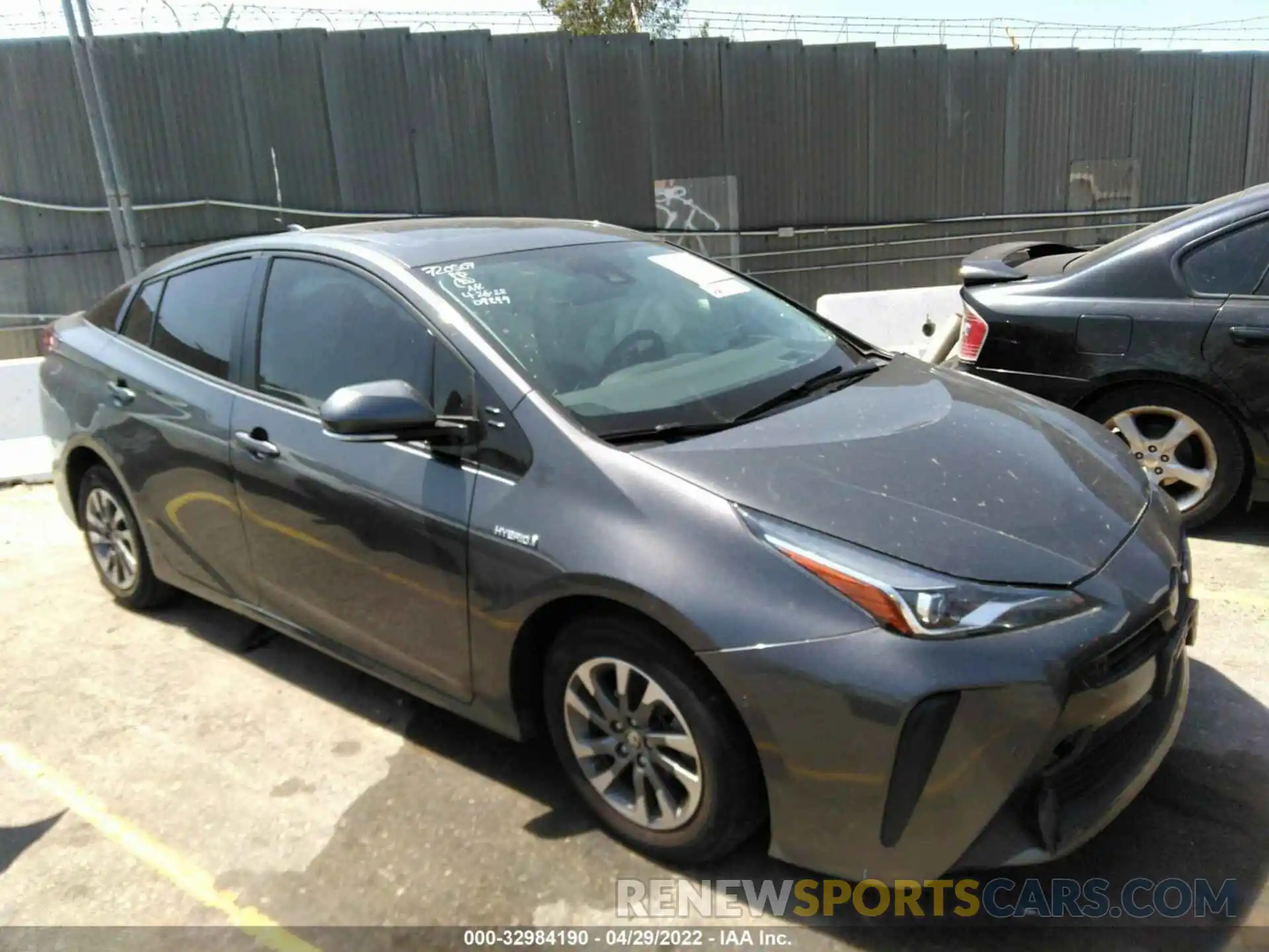 1 Photograph of a damaged car JTDKARFUXK3095611 TOYOTA PRIUS 2019