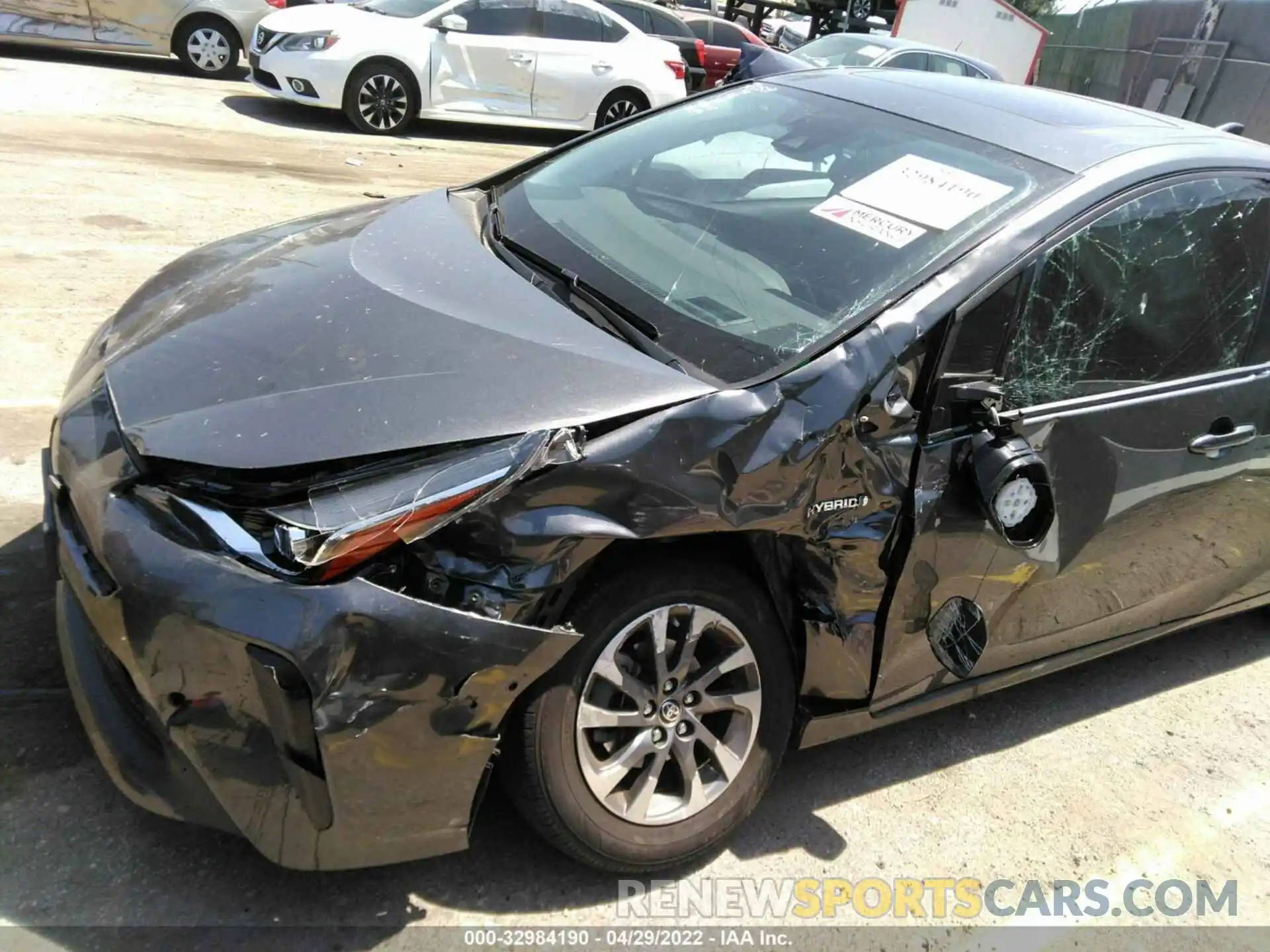 6 Фотография поврежденного автомобиля JTDKARFUXK3095611 TOYOTA PRIUS 2019