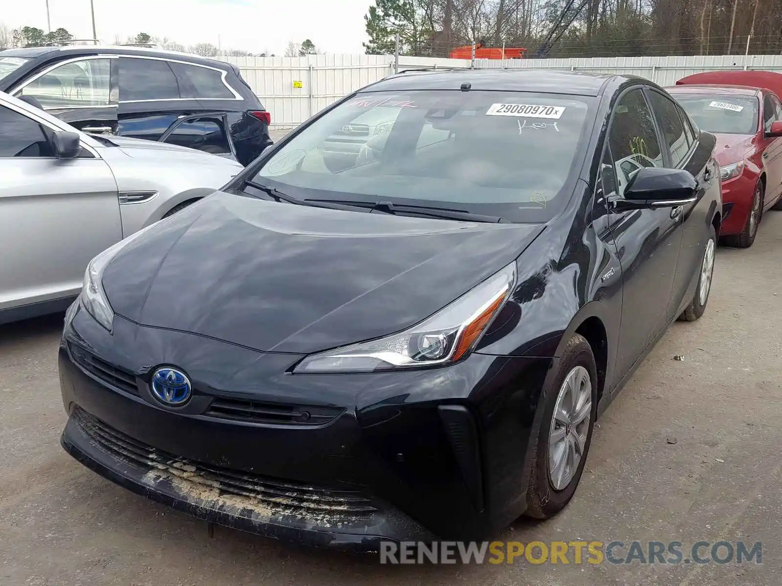 2 Photograph of a damaged car JTDKARFUXK3095883 TOYOTA PRIUS 2019