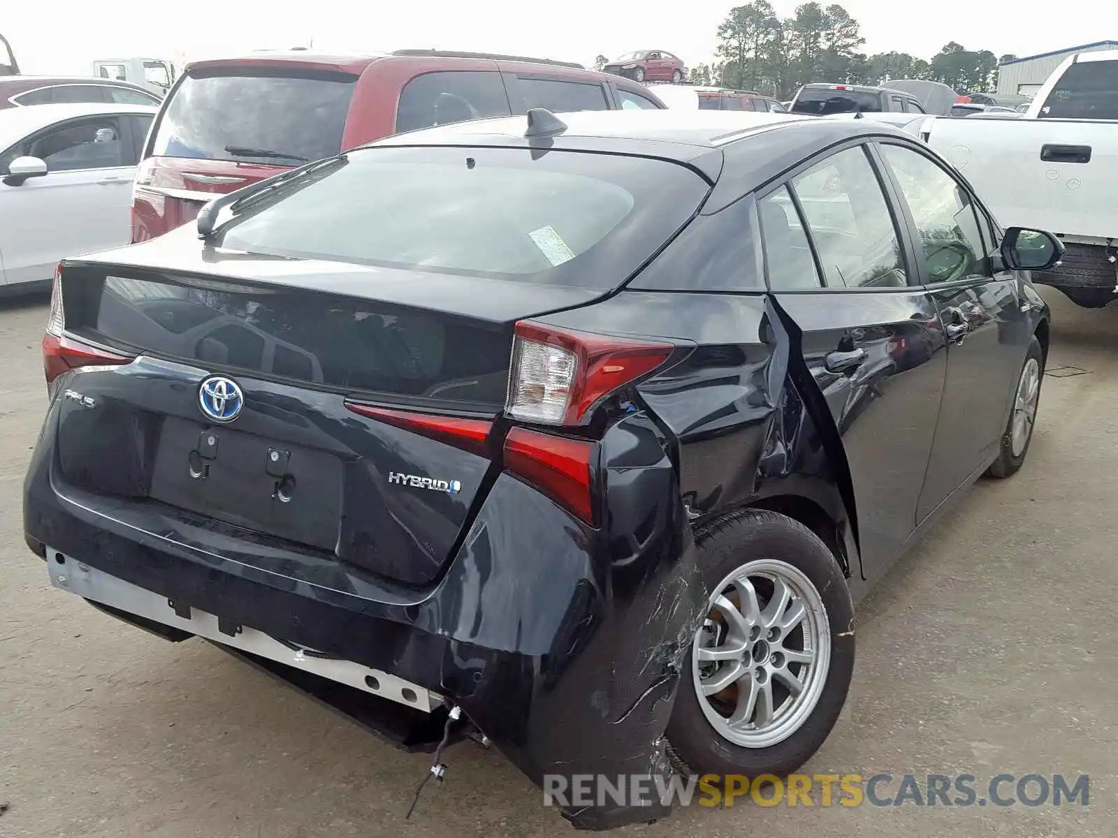 4 Фотография поврежденного автомобиля JTDKARFUXK3095883 TOYOTA PRIUS 2019