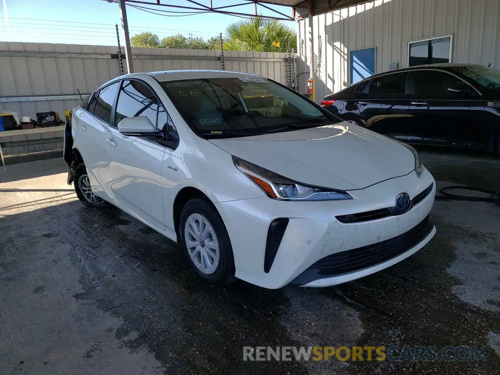 1 Photograph of a damaged car JTDKARFUXK3096323 TOYOTA PRIUS 2019