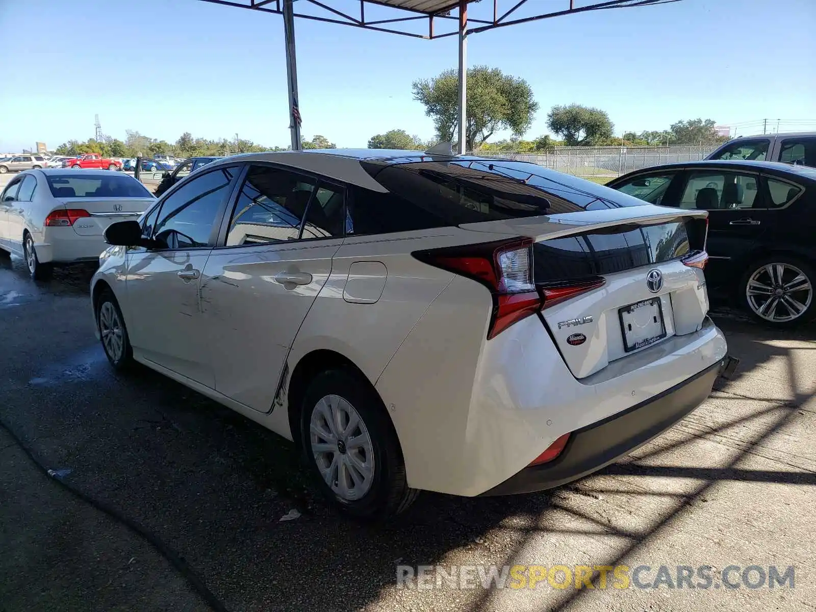 3 Photograph of a damaged car JTDKARFUXK3096323 TOYOTA PRIUS 2019