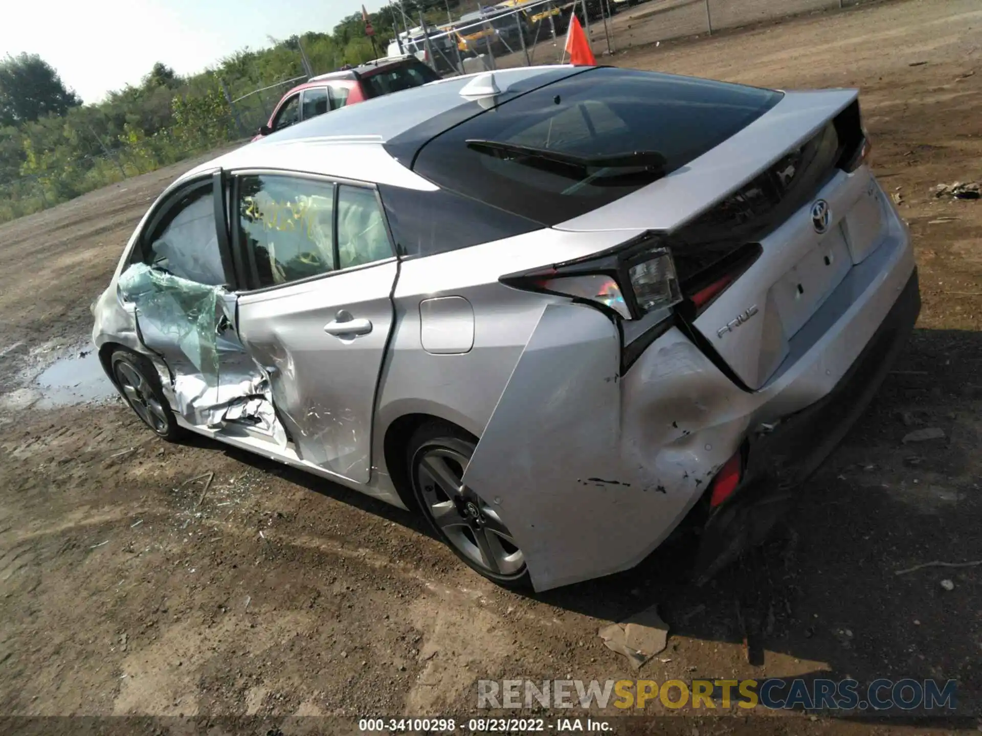 3 Photograph of a damaged car JTDKARFUXK3096743 TOYOTA PRIUS 2019