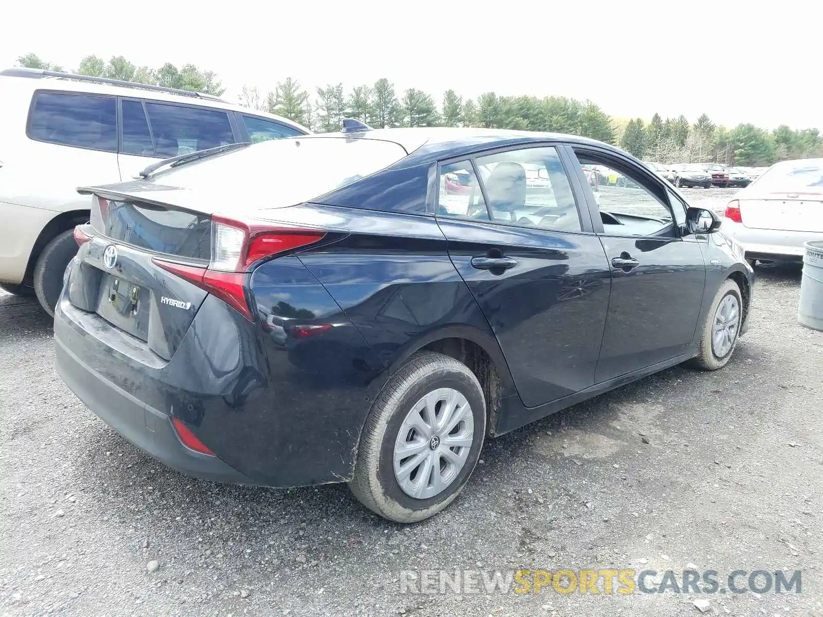 4 Фотография поврежденного автомобиля JTDKARFUXK3096905 TOYOTA PRIUS 2019