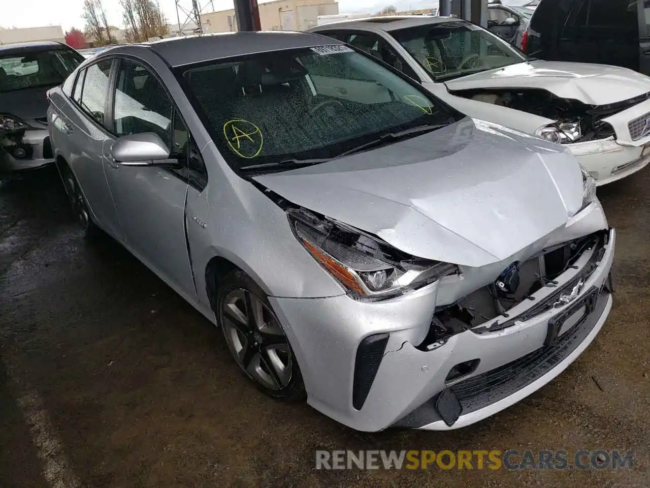 1 Photograph of a damaged car JTDKARFUXK3097830 TOYOTA PRIUS 2019