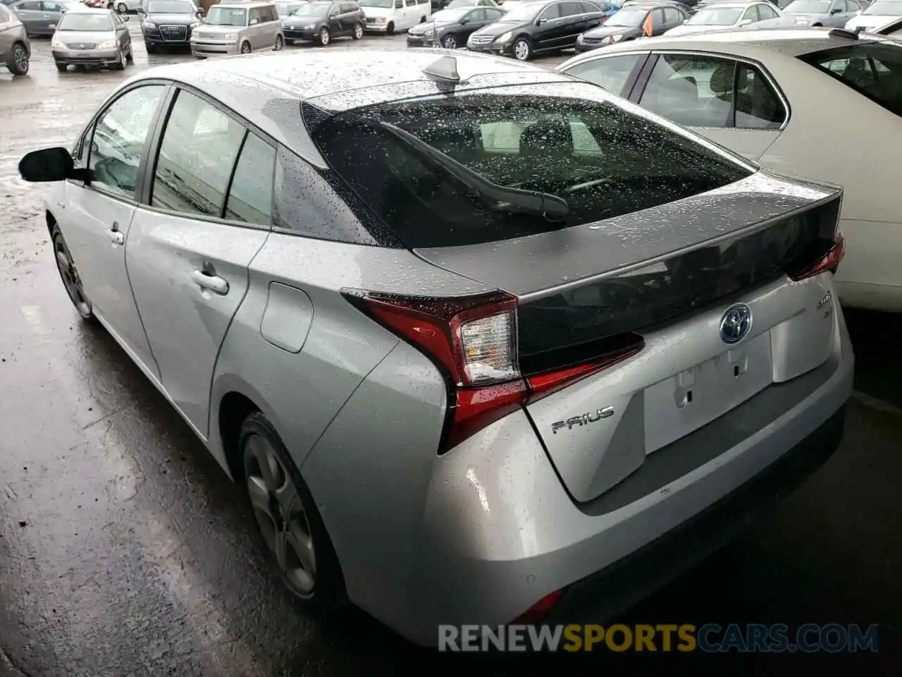 3 Photograph of a damaged car JTDKARFUXK3097830 TOYOTA PRIUS 2019