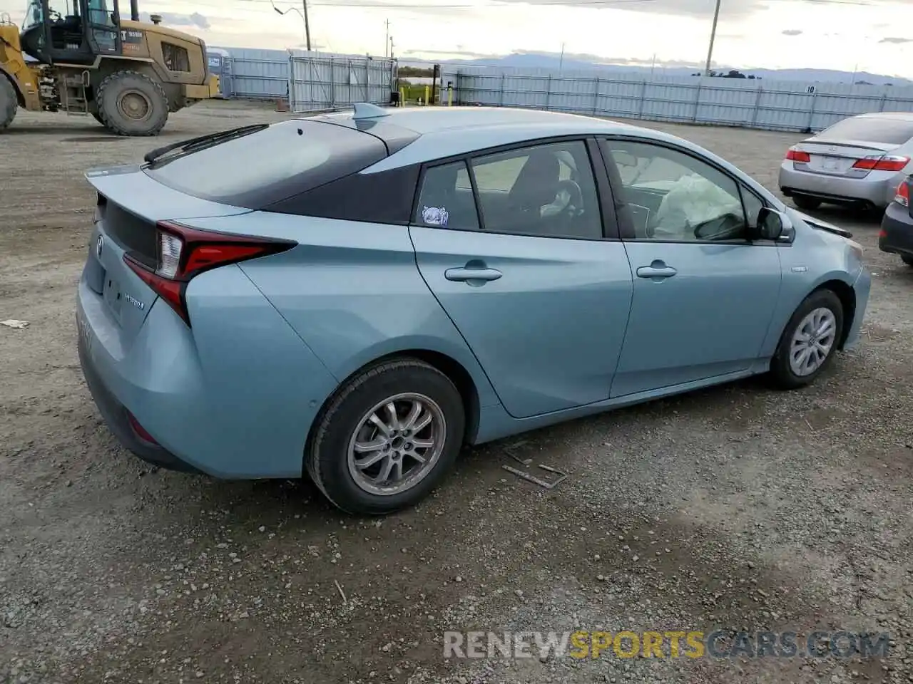 3 Photograph of a damaged car JTDKARFUXK3098363 TOYOTA PRIUS 2019