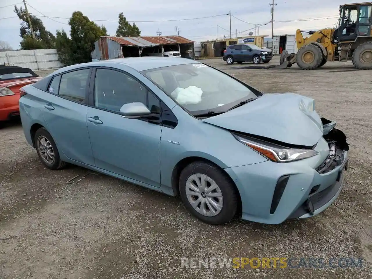 4 Фотография поврежденного автомобиля JTDKARFUXK3098363 TOYOTA PRIUS 2019