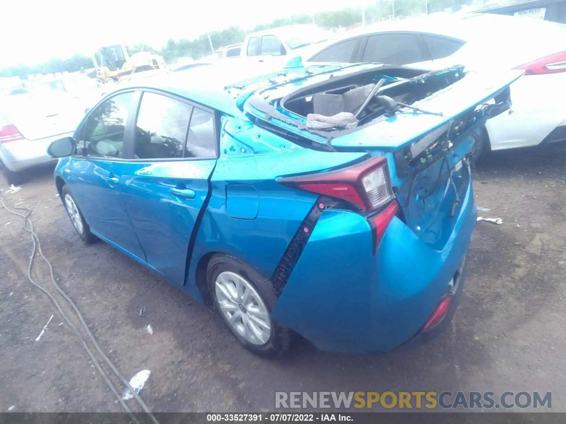 3 Photograph of a damaged car JTDKARFUXK3098590 TOYOTA PRIUS 2019