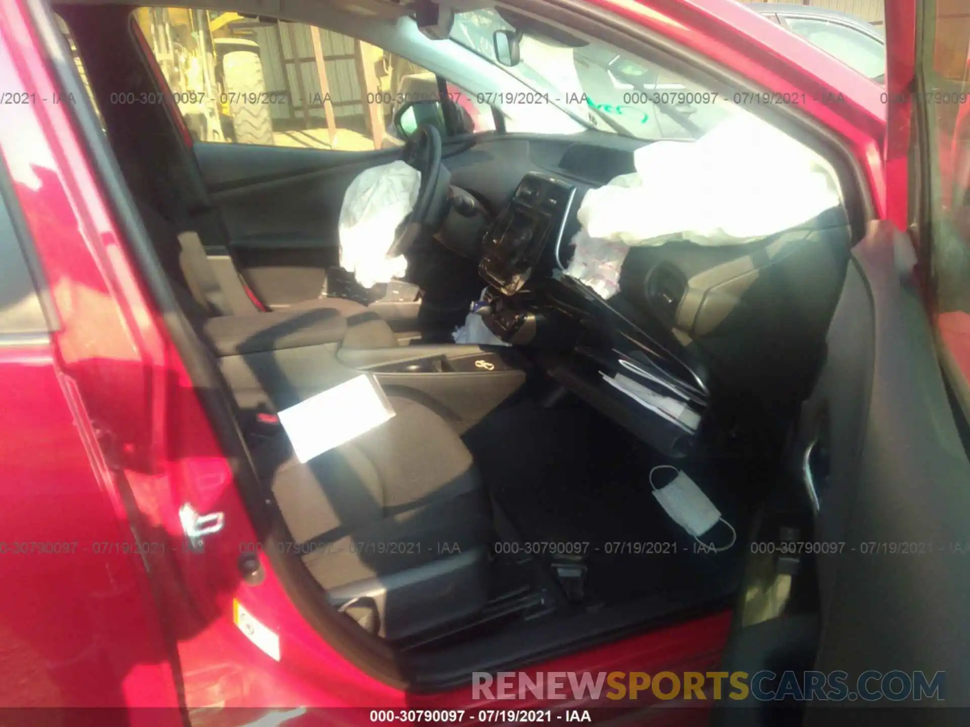 5 Photograph of a damaged car JTDKARFUXK3098797 TOYOTA PRIUS 2019