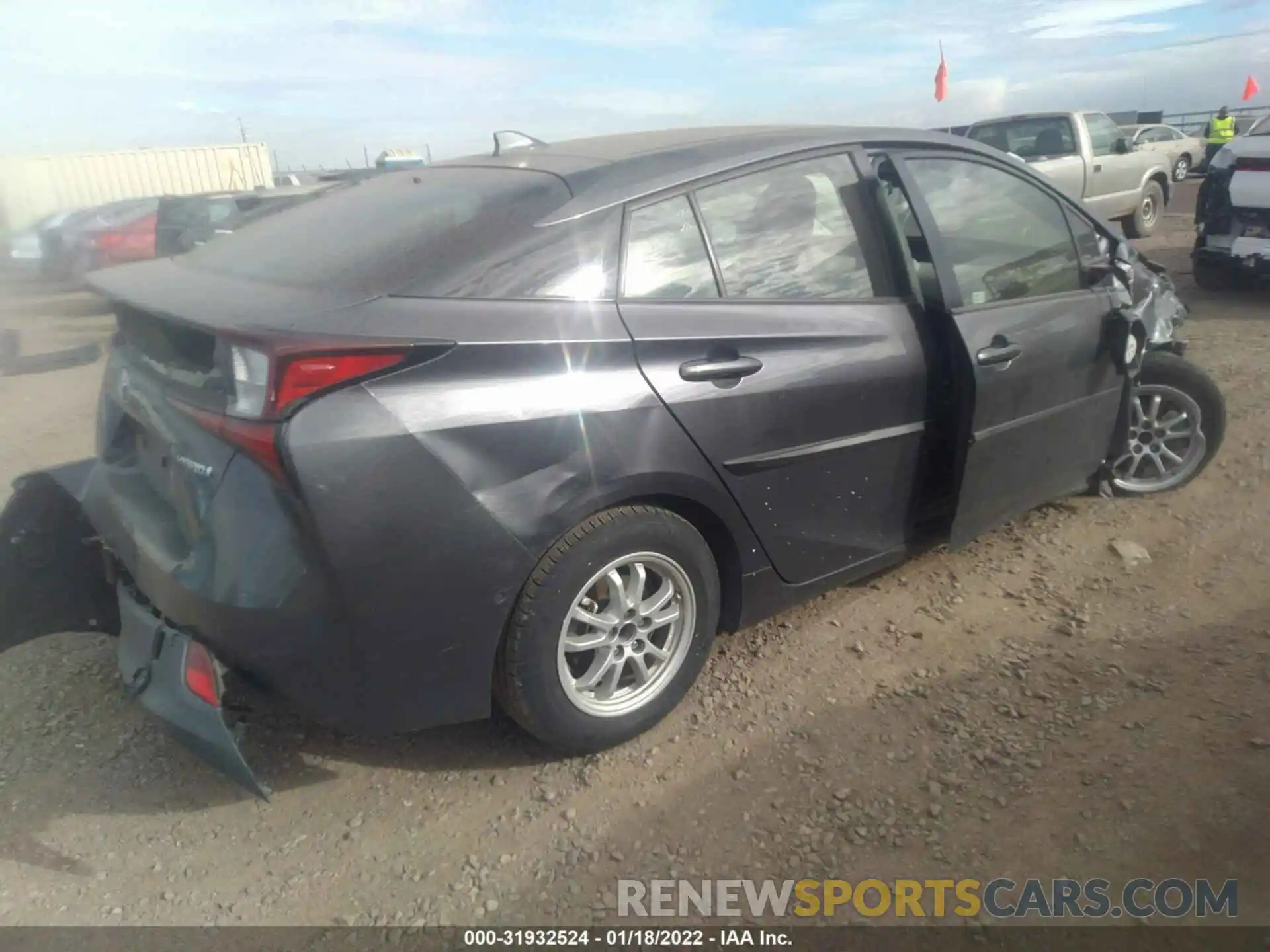 4 Photograph of a damaged car JTDKARFUXK3099898 TOYOTA PRIUS 2019