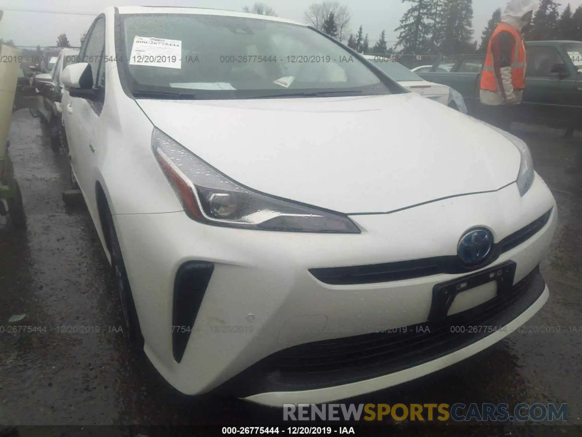 1 Photograph of a damaged car JTDKARFUXK3100273 TOYOTA PRIUS 2019