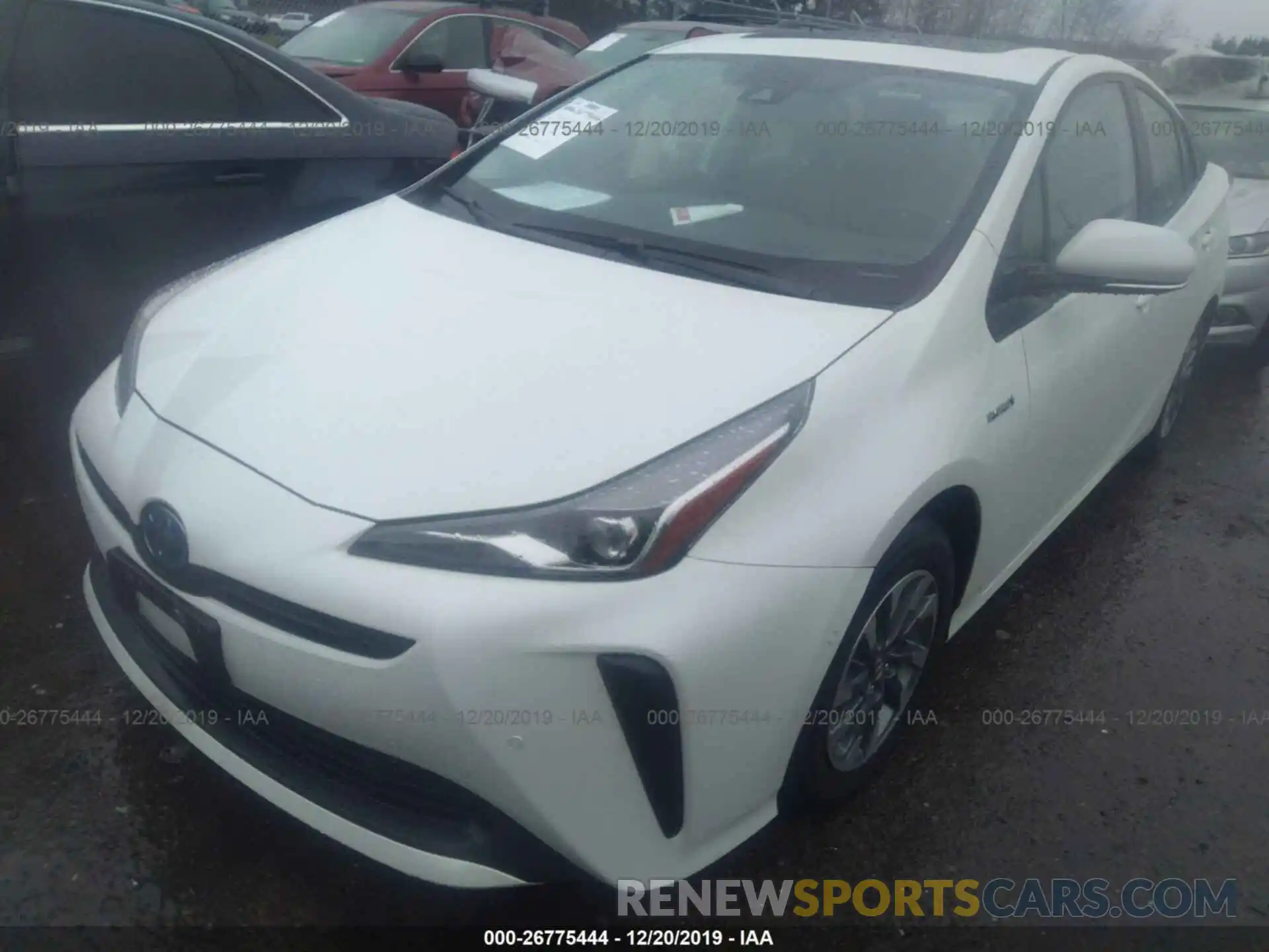 2 Фотография поврежденного автомобиля JTDKARFUXK3100273 TOYOTA PRIUS 2019