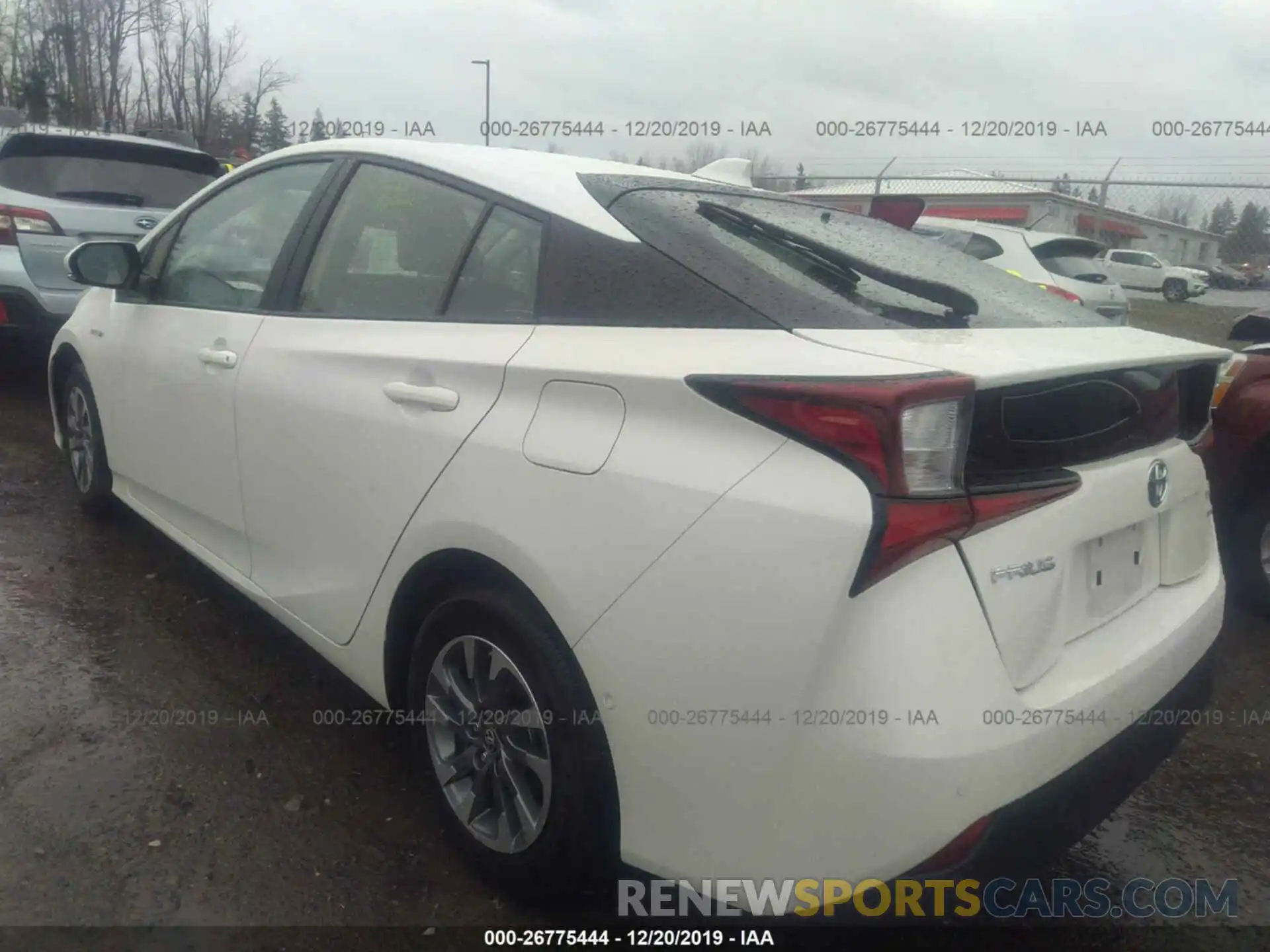 3 Photograph of a damaged car JTDKARFUXK3100273 TOYOTA PRIUS 2019