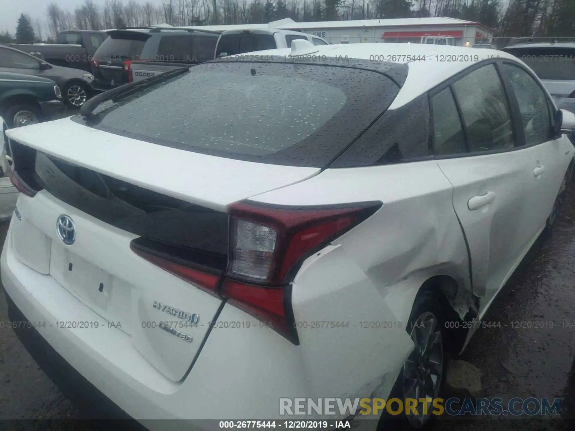 4 Photograph of a damaged car JTDKARFUXK3100273 TOYOTA PRIUS 2019