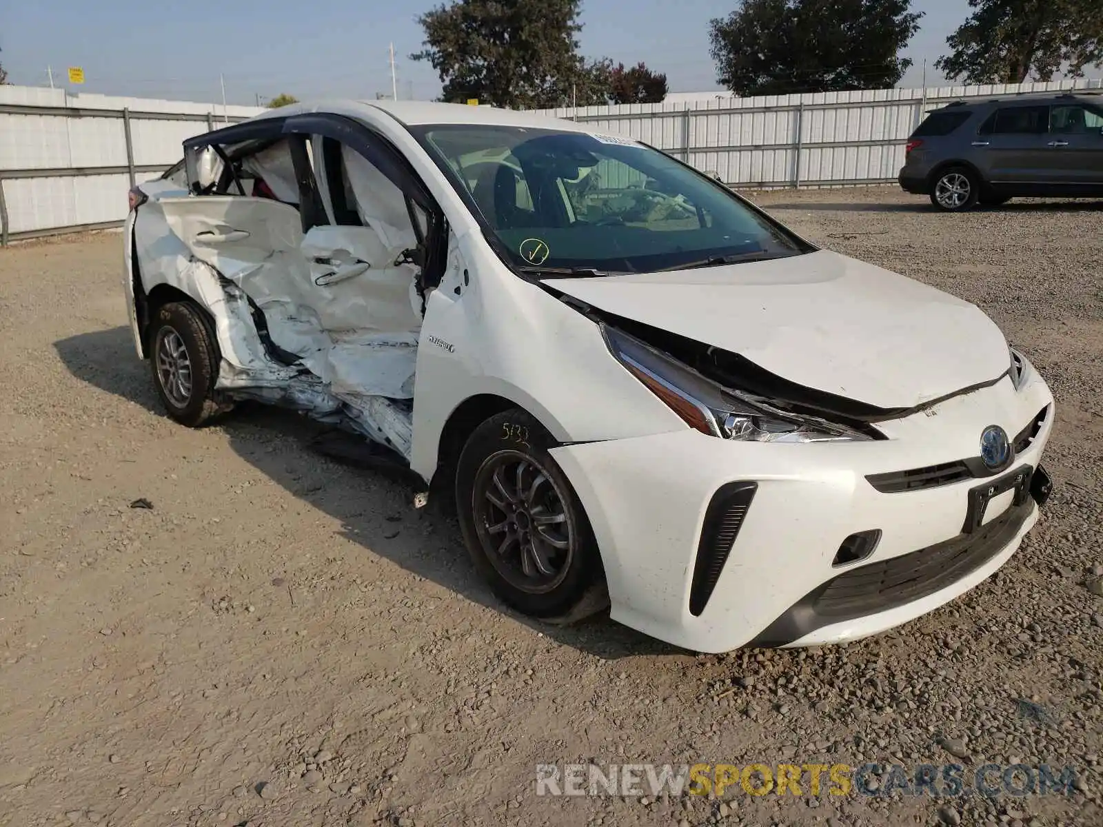 1 Photograph of a damaged car JTDKARFUXK3100399 TOYOTA PRIUS 2019