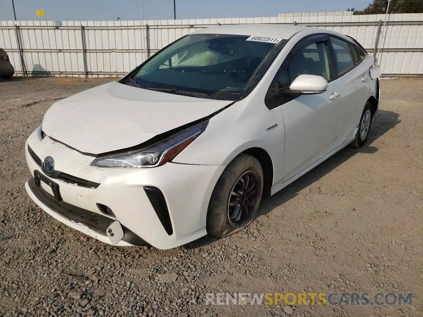 2 Photograph of a damaged car JTDKARFUXK3100399 TOYOTA PRIUS 2019