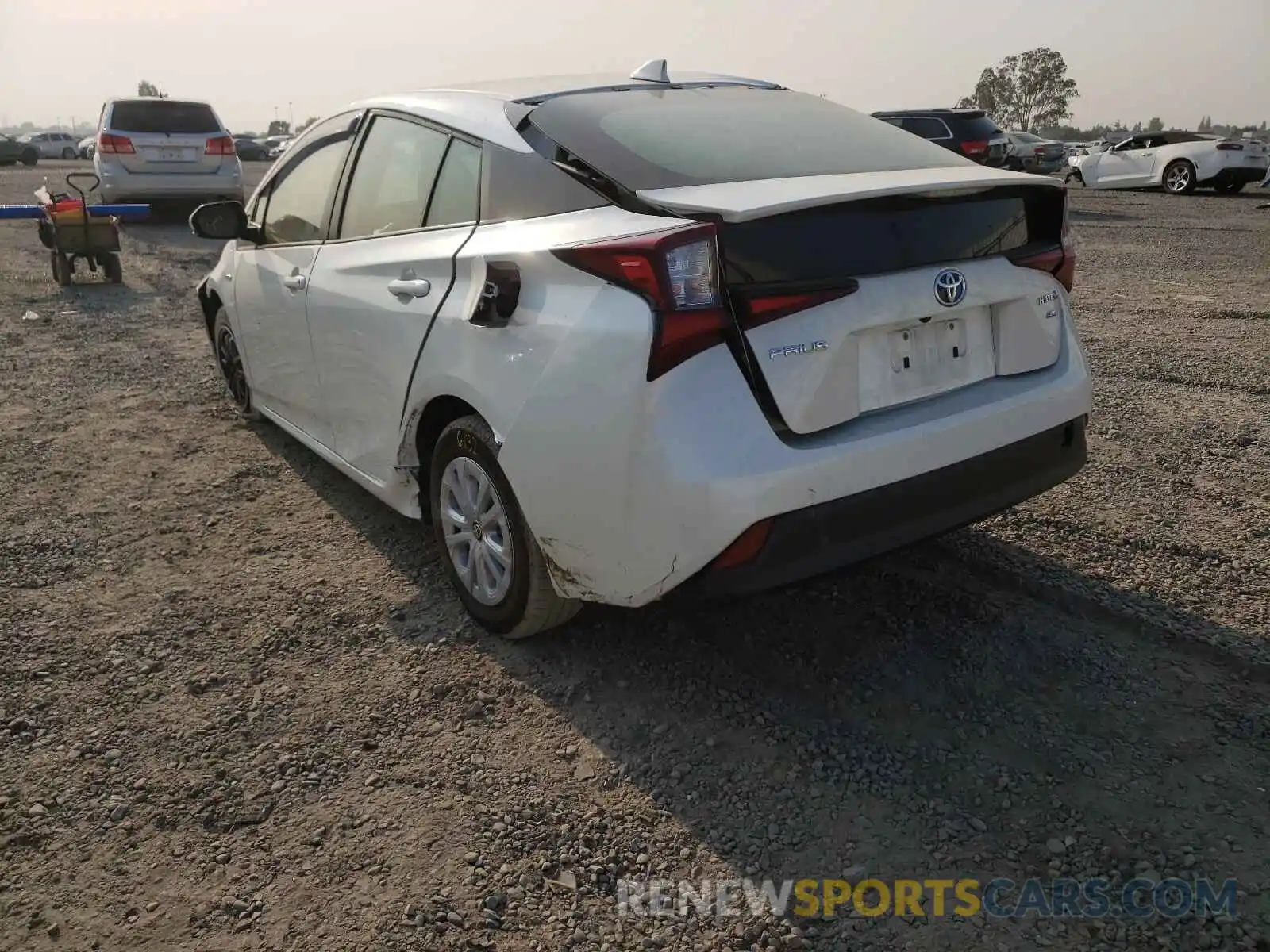 3 Photograph of a damaged car JTDKARFUXK3100399 TOYOTA PRIUS 2019