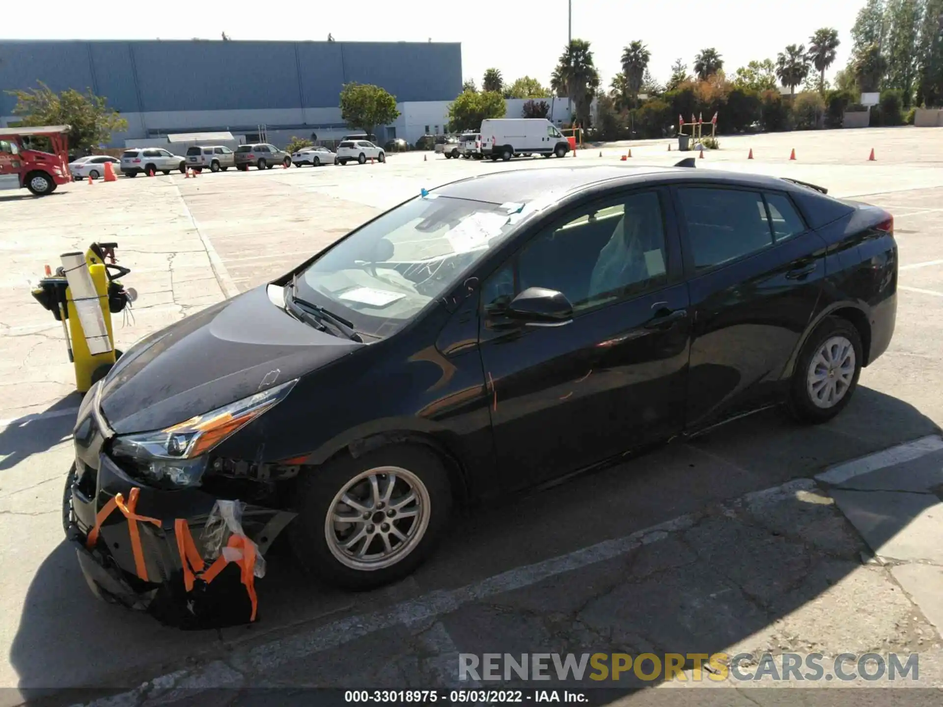 2 Photograph of a damaged car JTDKARFUXK3100533 TOYOTA PRIUS 2019