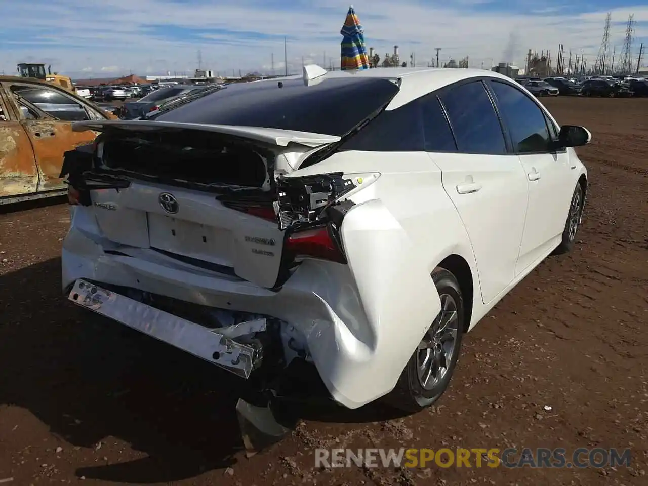 4 Photograph of a damaged car JTDKARFUXK3100726 TOYOTA PRIUS 2019