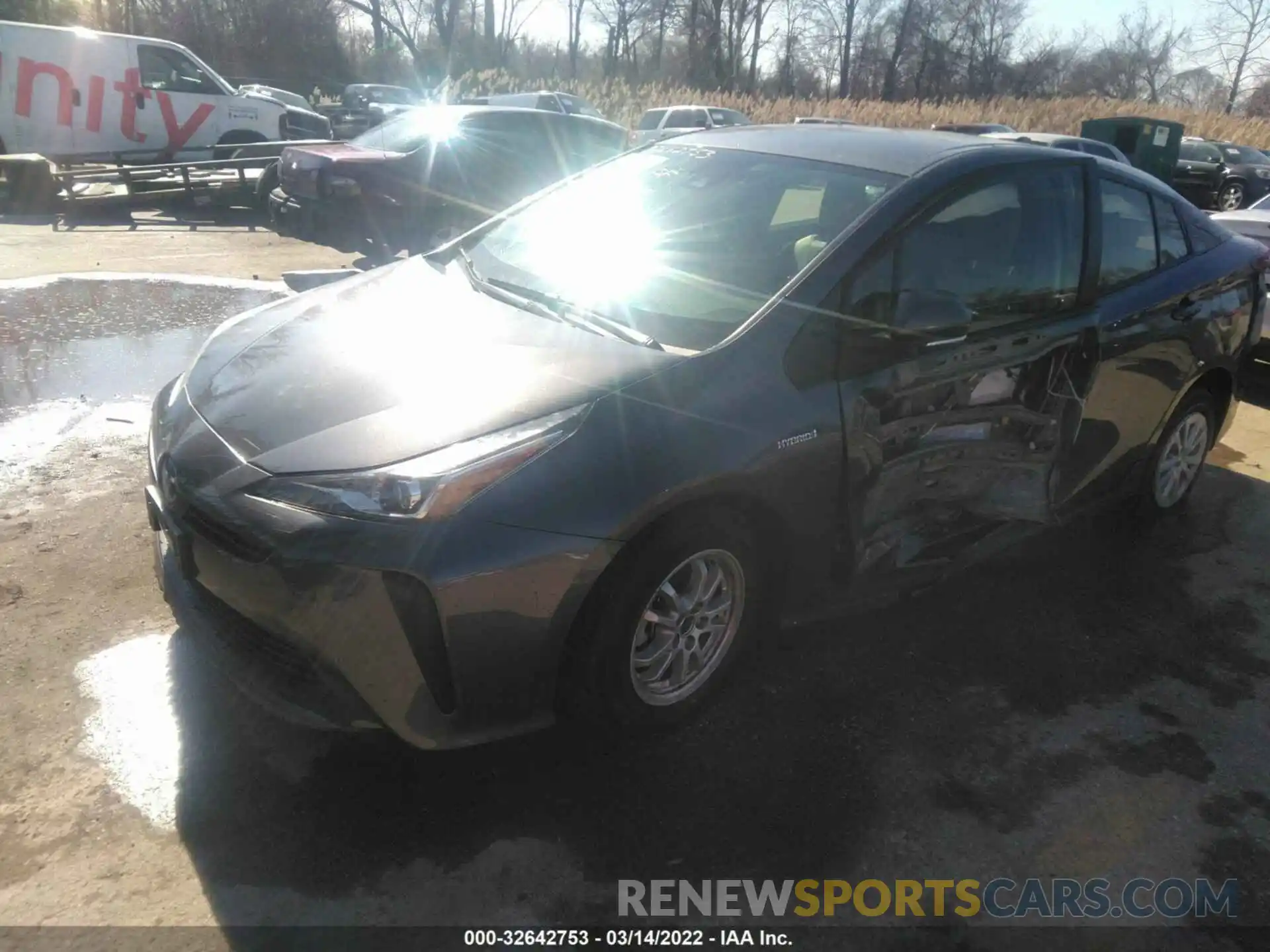 6 Photograph of a damaged car JTDKARFUXK3100936 TOYOTA PRIUS 2019