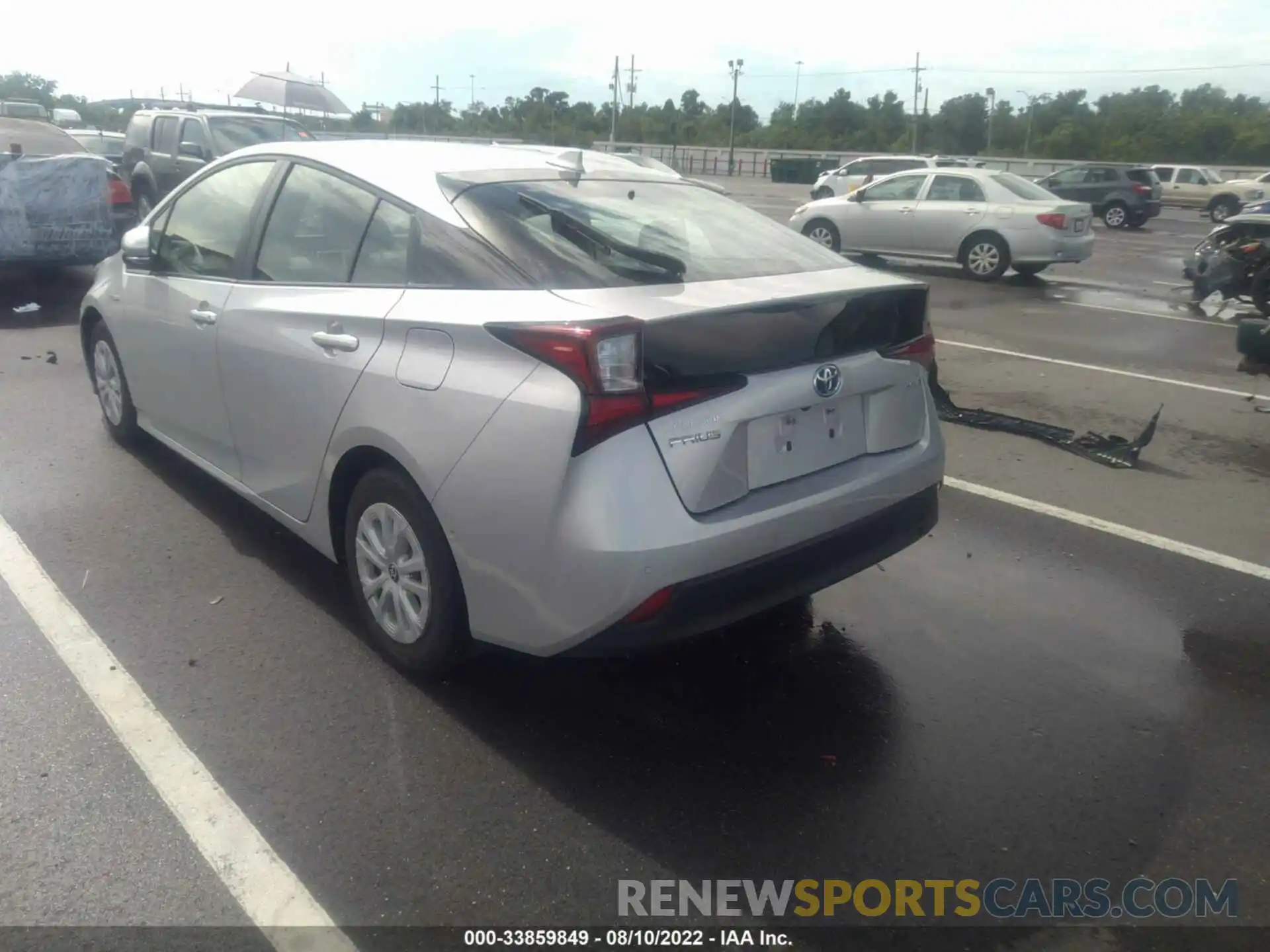 3 Photograph of a damaged car JTDKARFUXK3102492 TOYOTA PRIUS 2019