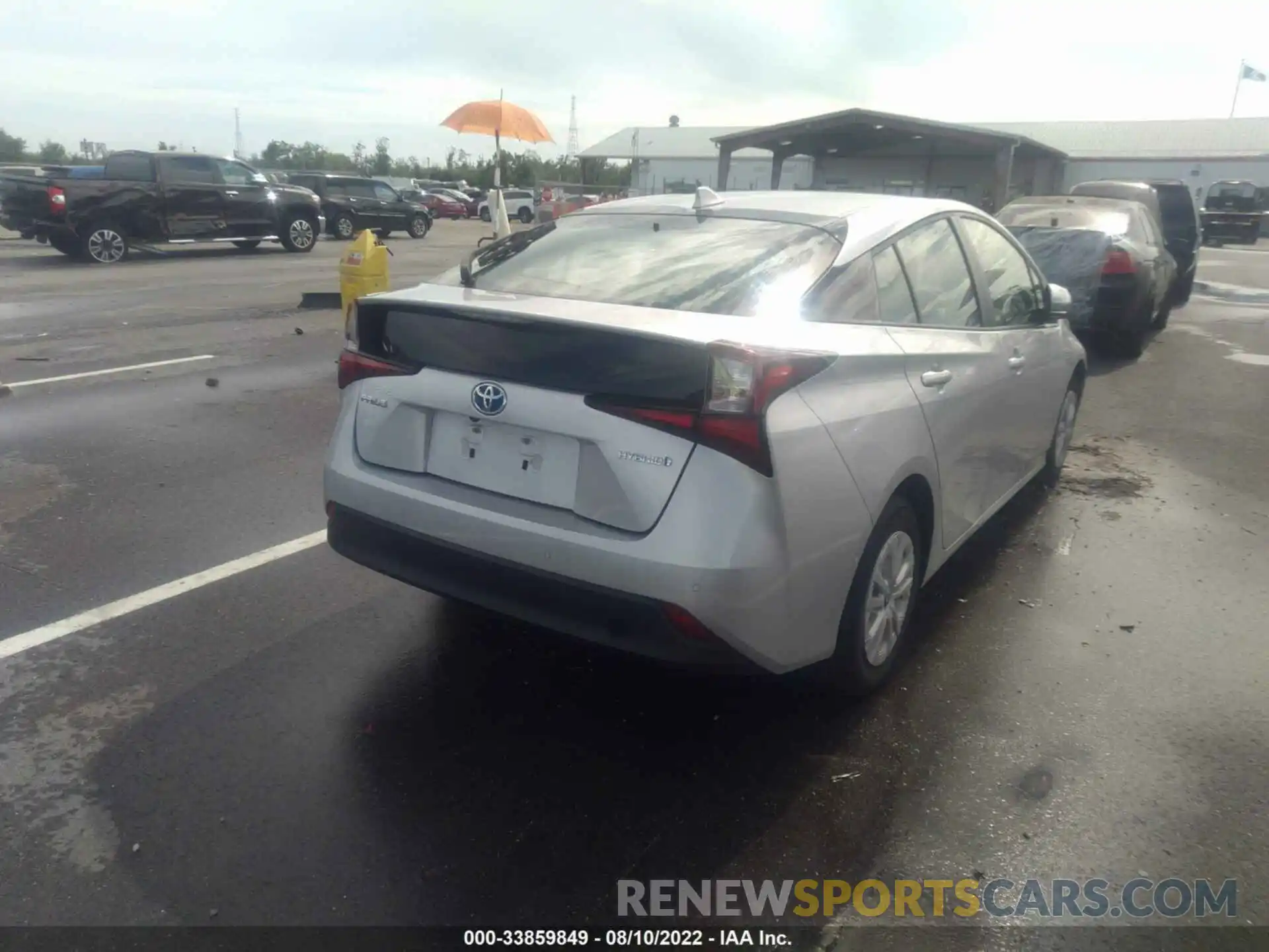 4 Photograph of a damaged car JTDKARFUXK3102492 TOYOTA PRIUS 2019